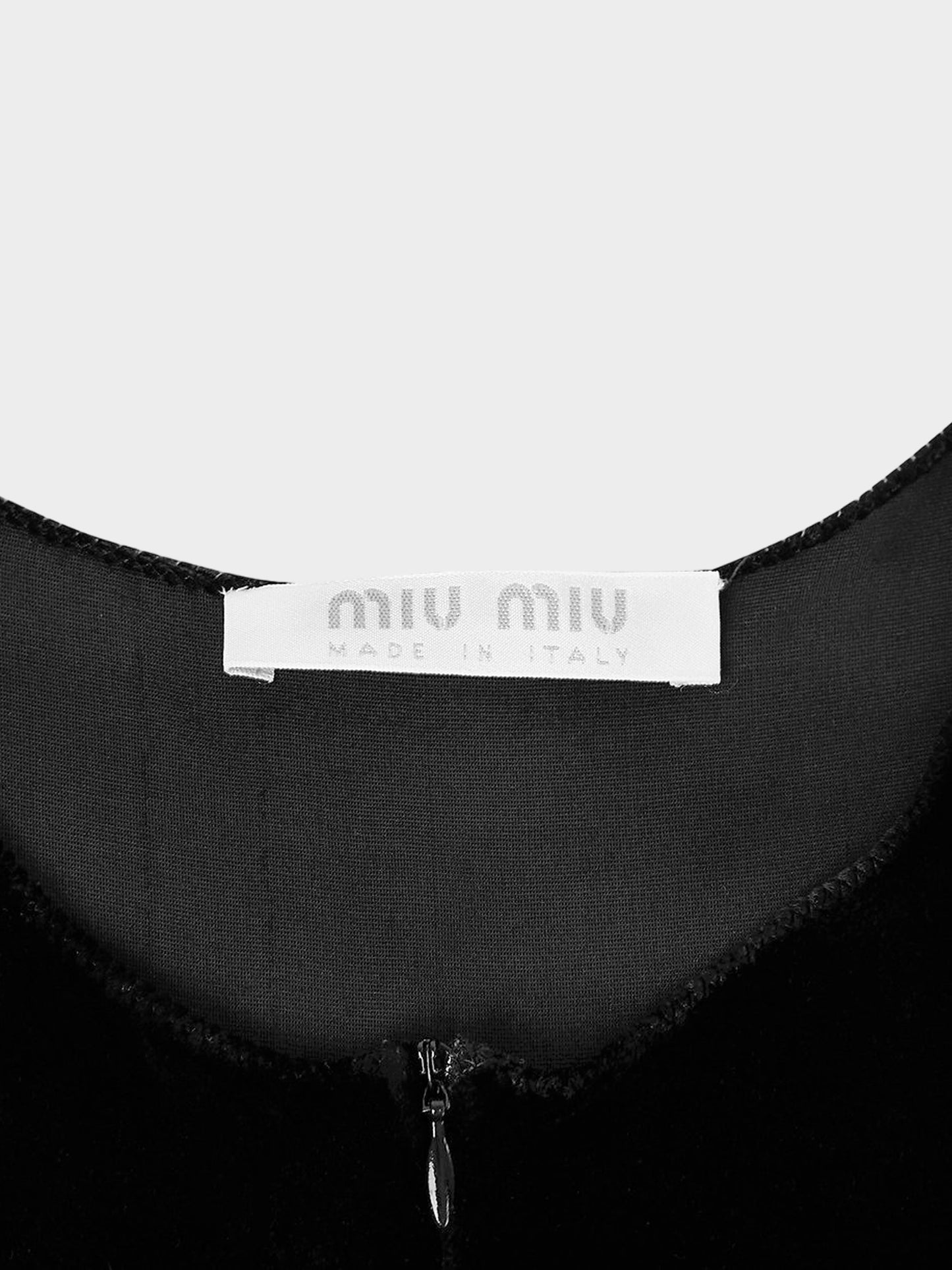 Miu Miu FW 1999 Black Velvet Top