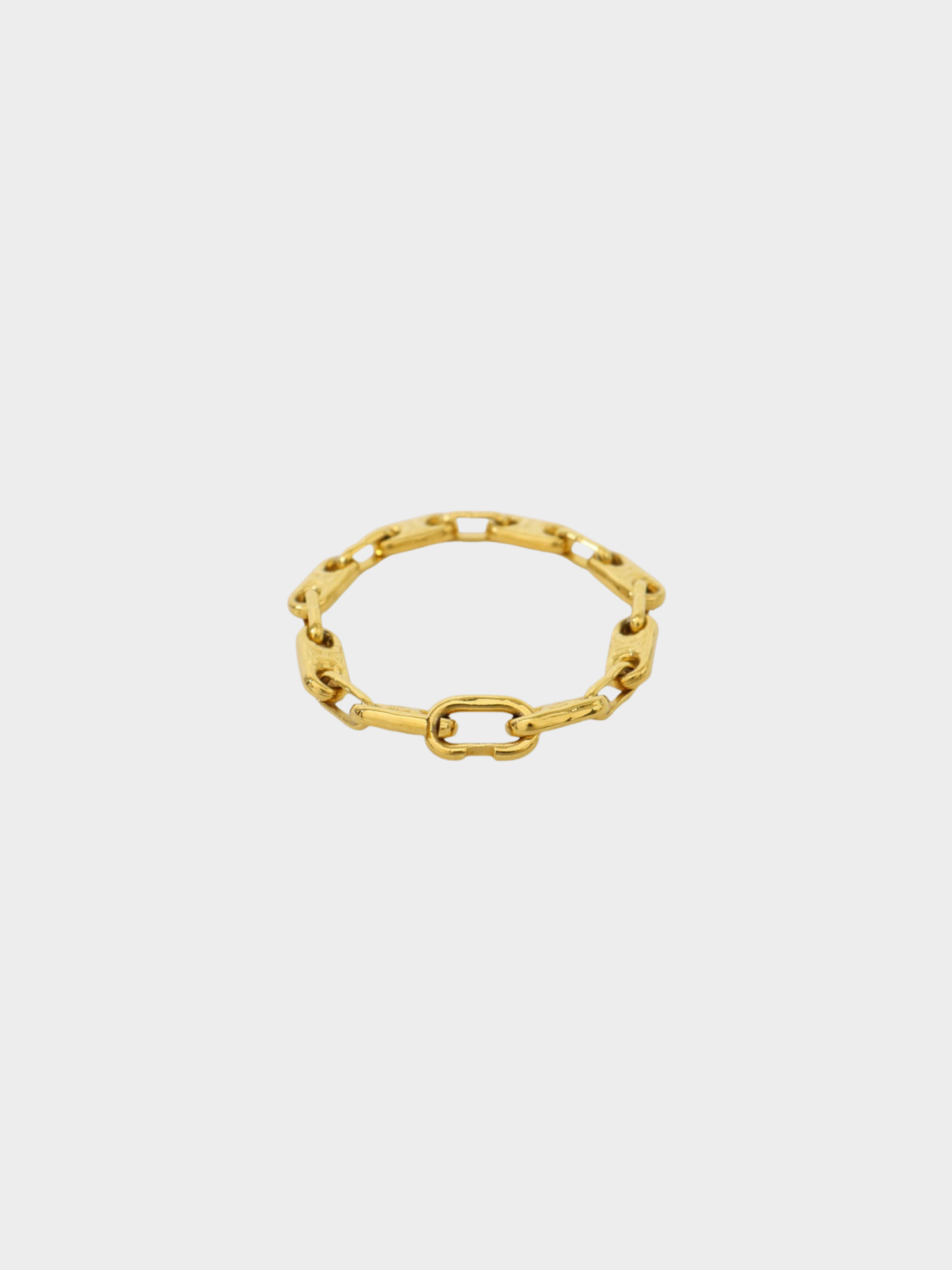Celine 2020s Gold Plated Metal Triomphe Bracelet