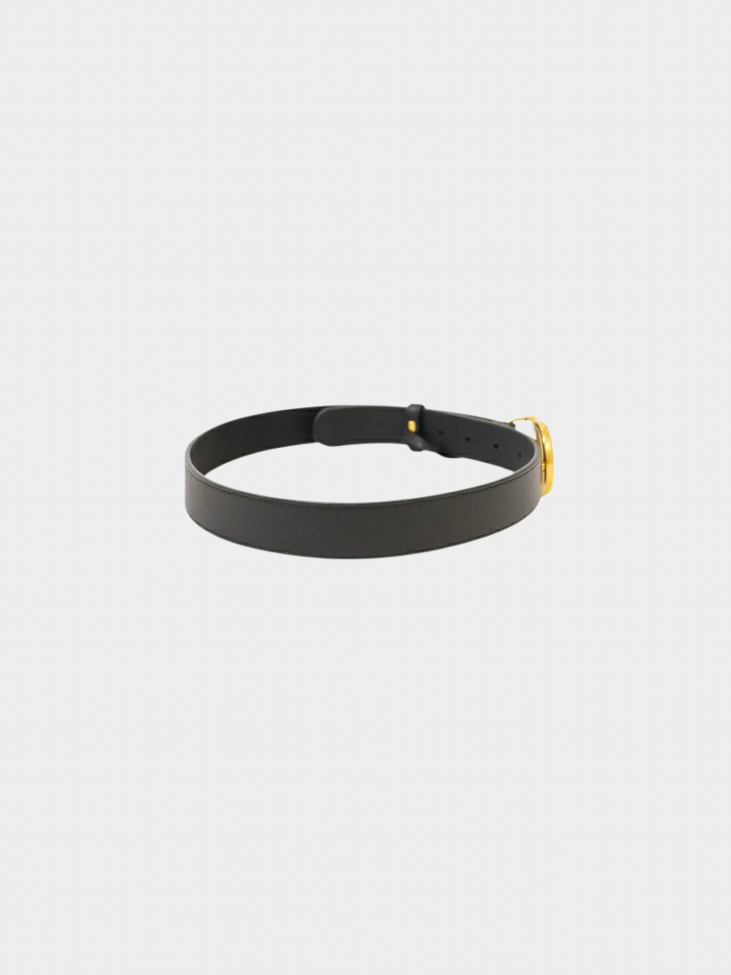 Gucci 2010s Black Silver GG Marmont Leather Belt