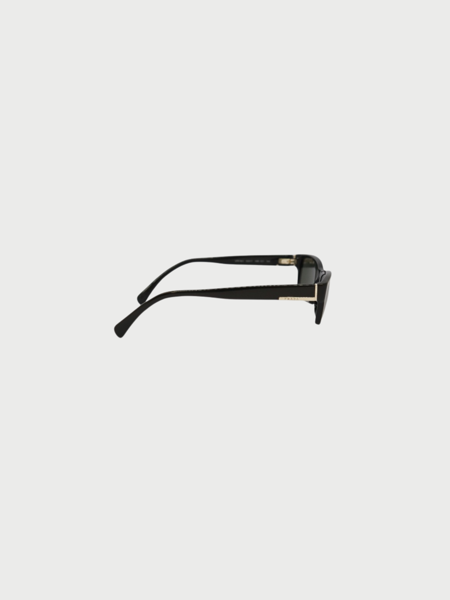 Prada 2000s Black Plastic Sunglasses