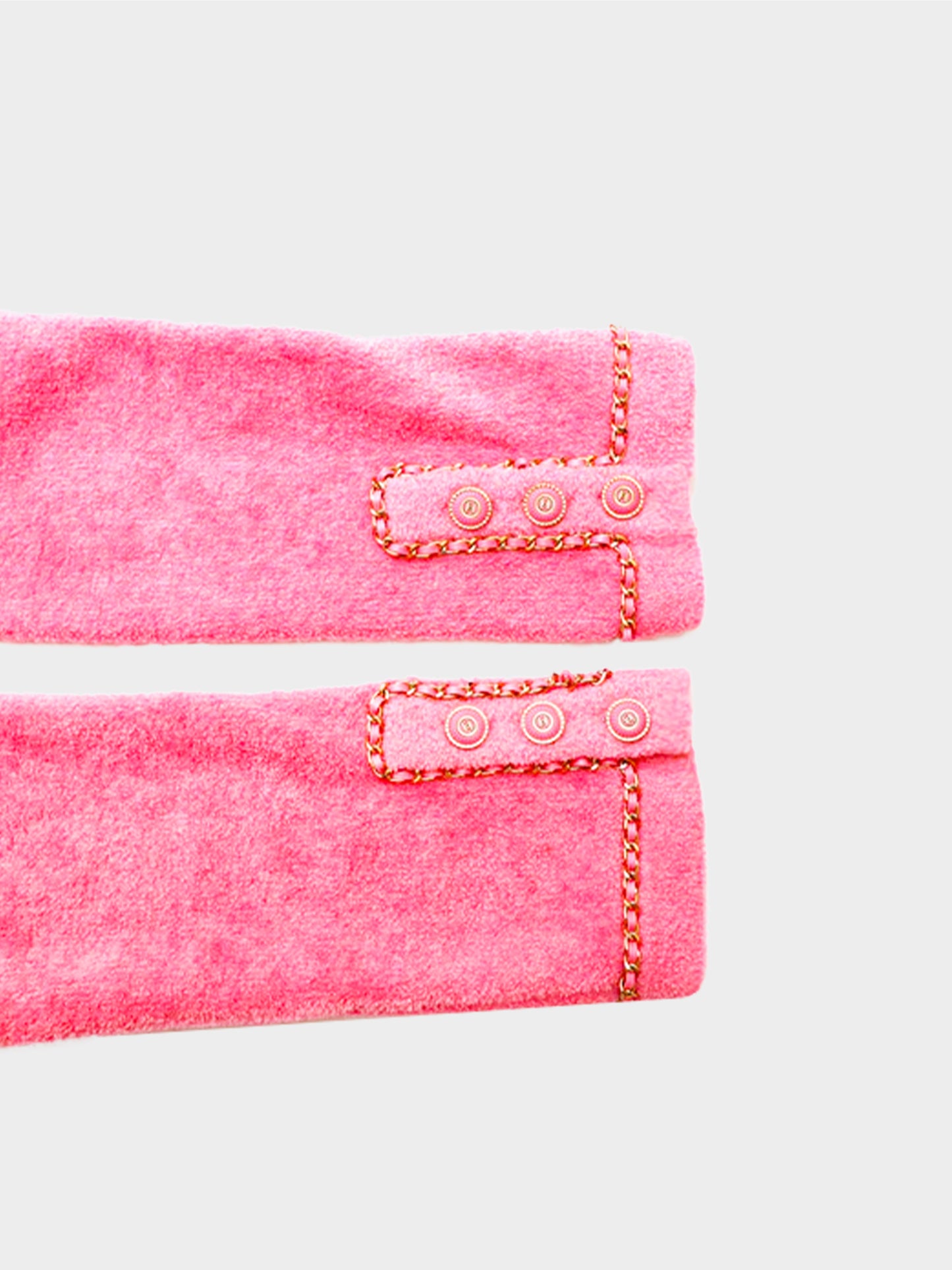 Chanel Cruise 2020 Pink Terry Chain Link Accent Jacket