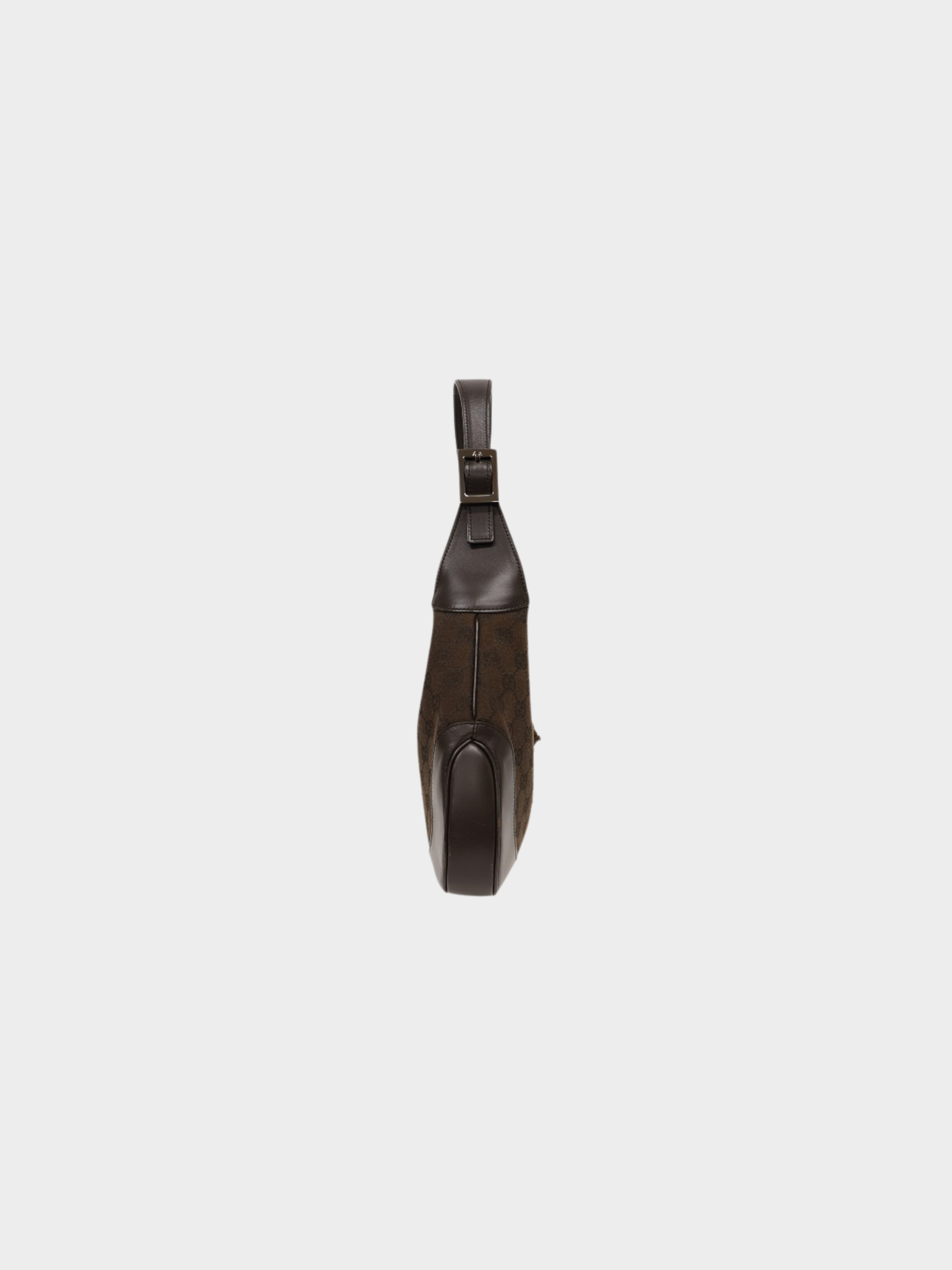 Gucci 2000s Brown GG Canvas Leather Jackie Shoulder Bag