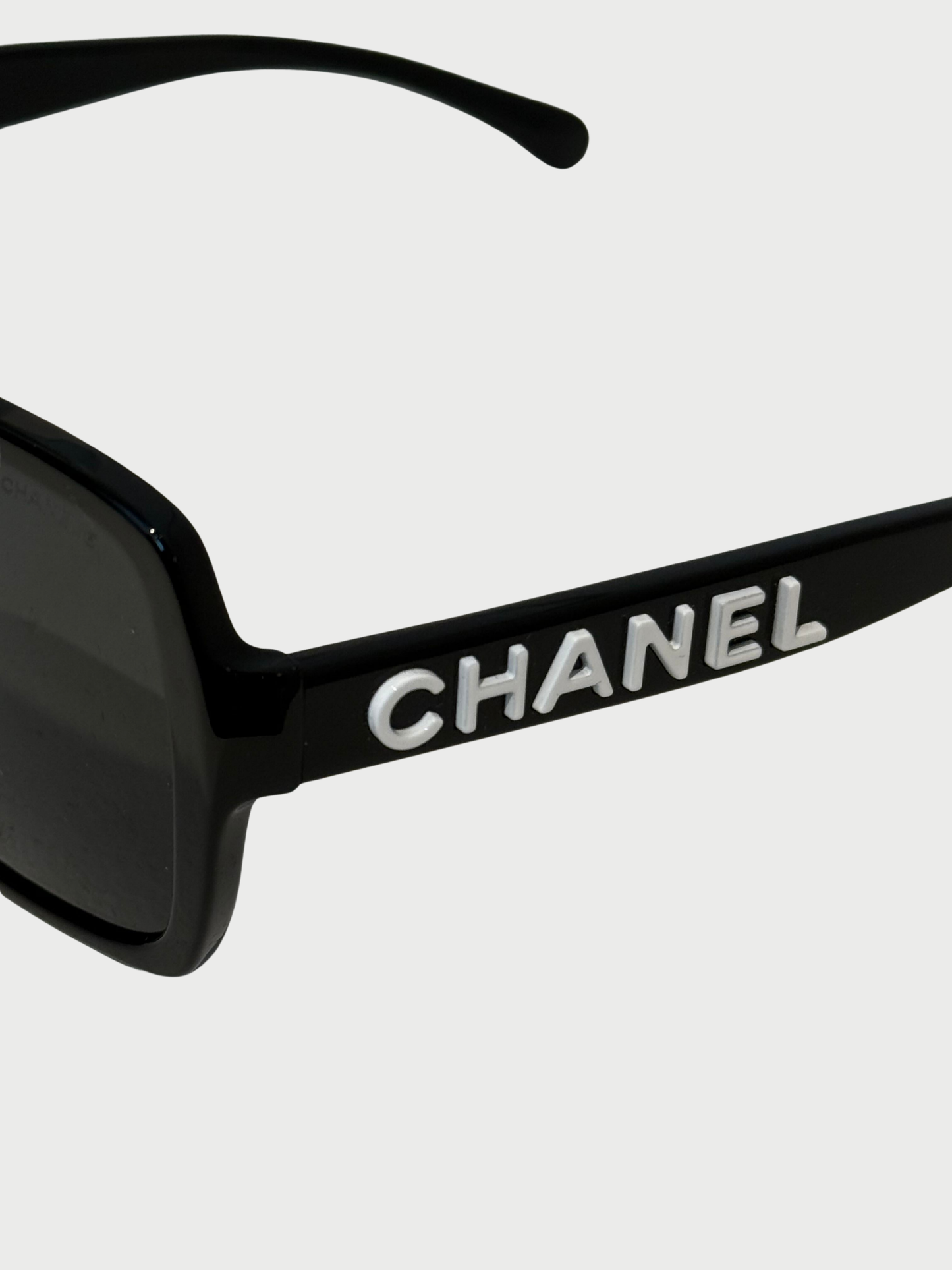 Chanel 2020s Black Acetate CH5408 Square Sunglasses