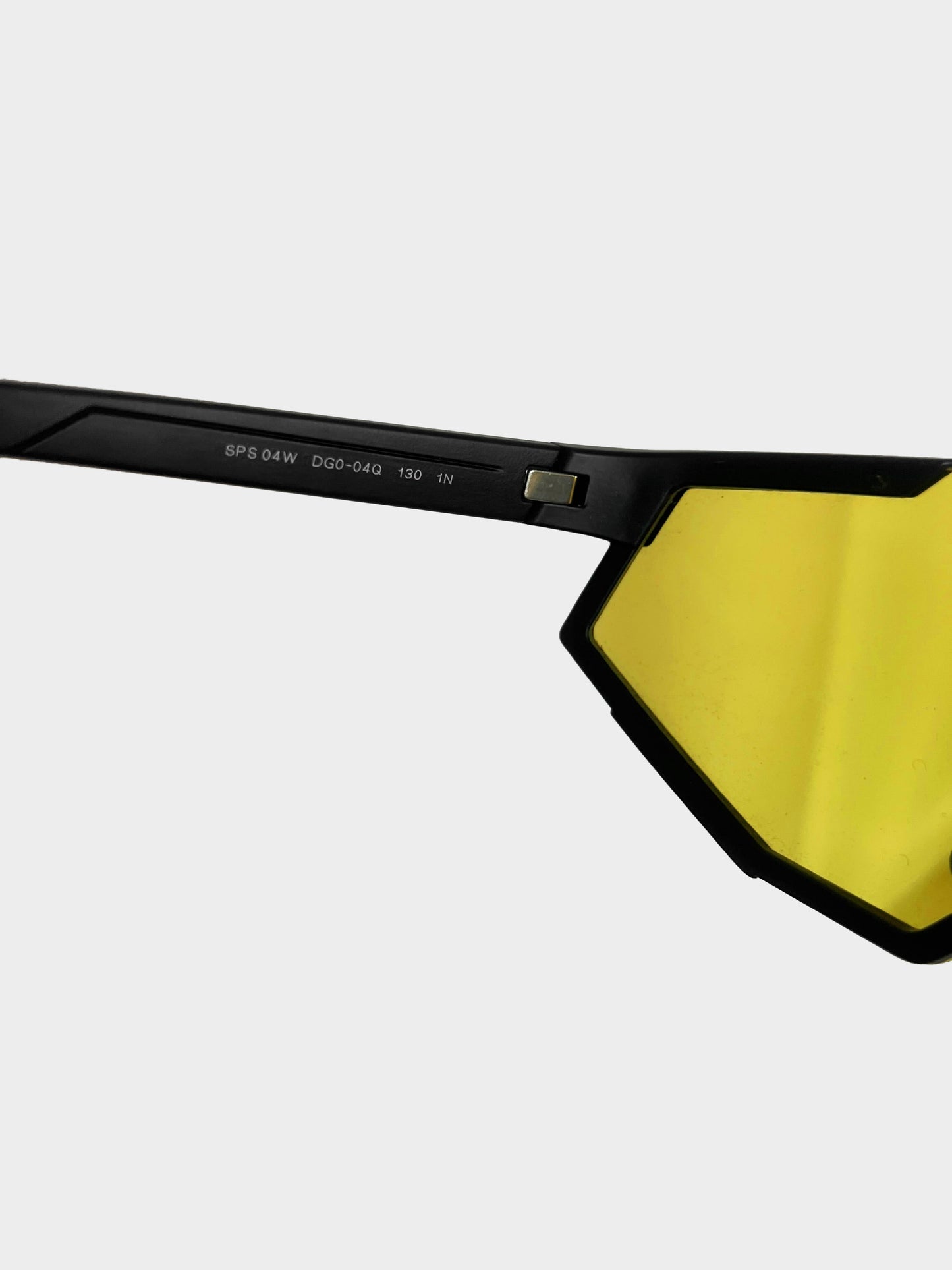 Prada Sports 2020s Black and Yellow Impavid Linea Rossa Sunglasses