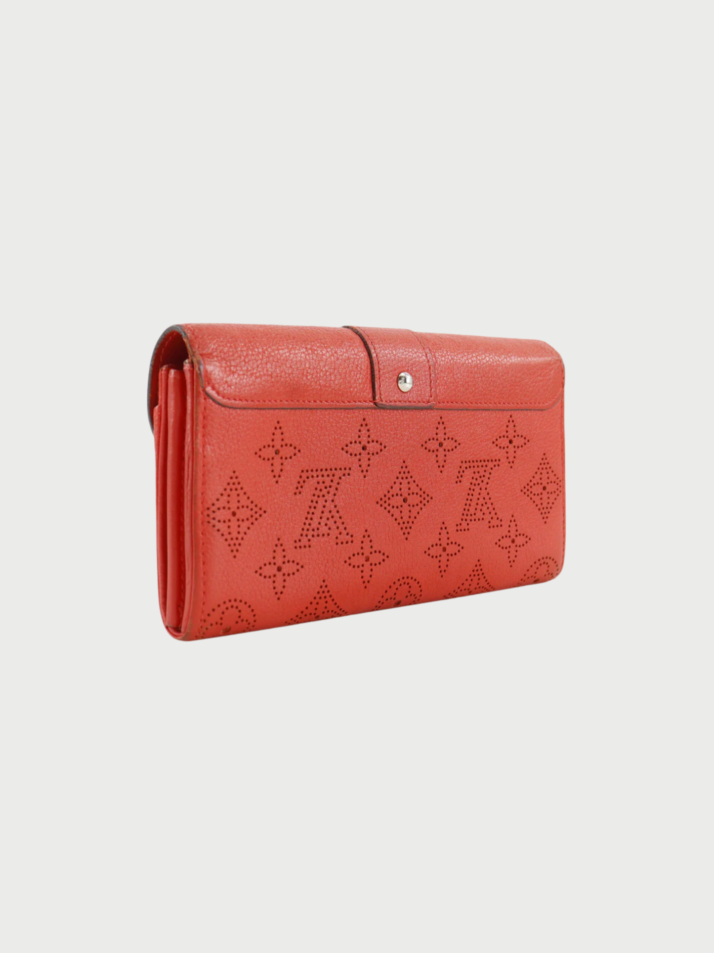Louis Vuitton 2013 Red Monogram Mahina Portefeuille Iris Wallet
