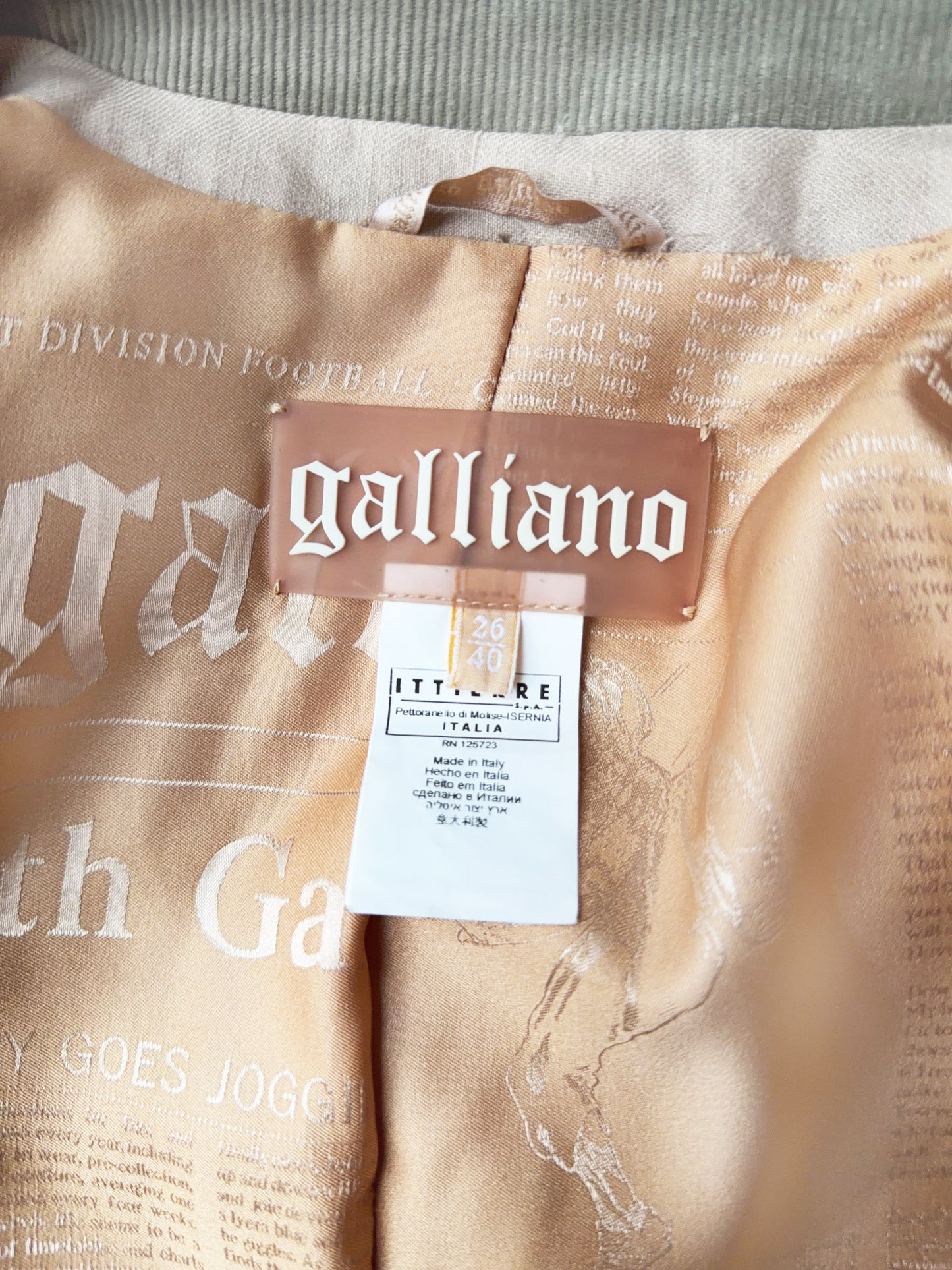 John Galliano 2000s Quilted Satin Jacket