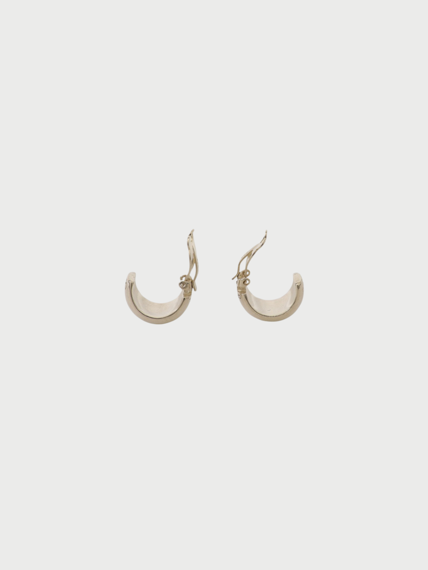 Chanel SS 2000s Silver 925 Logo Earrings