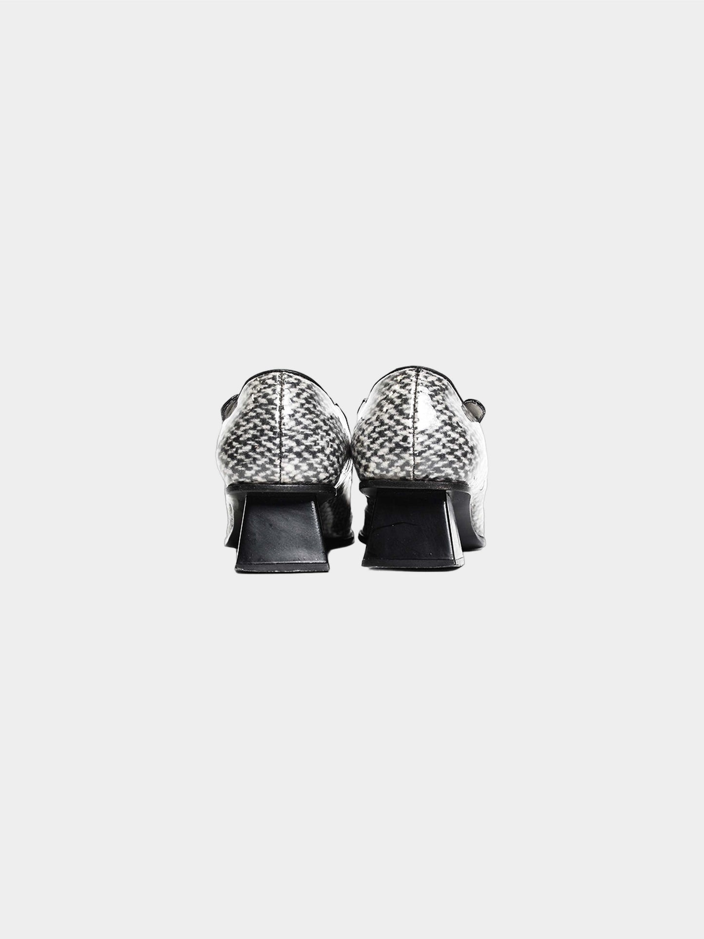 Miu Miu FW 1998 Wrapped Tweed Heels