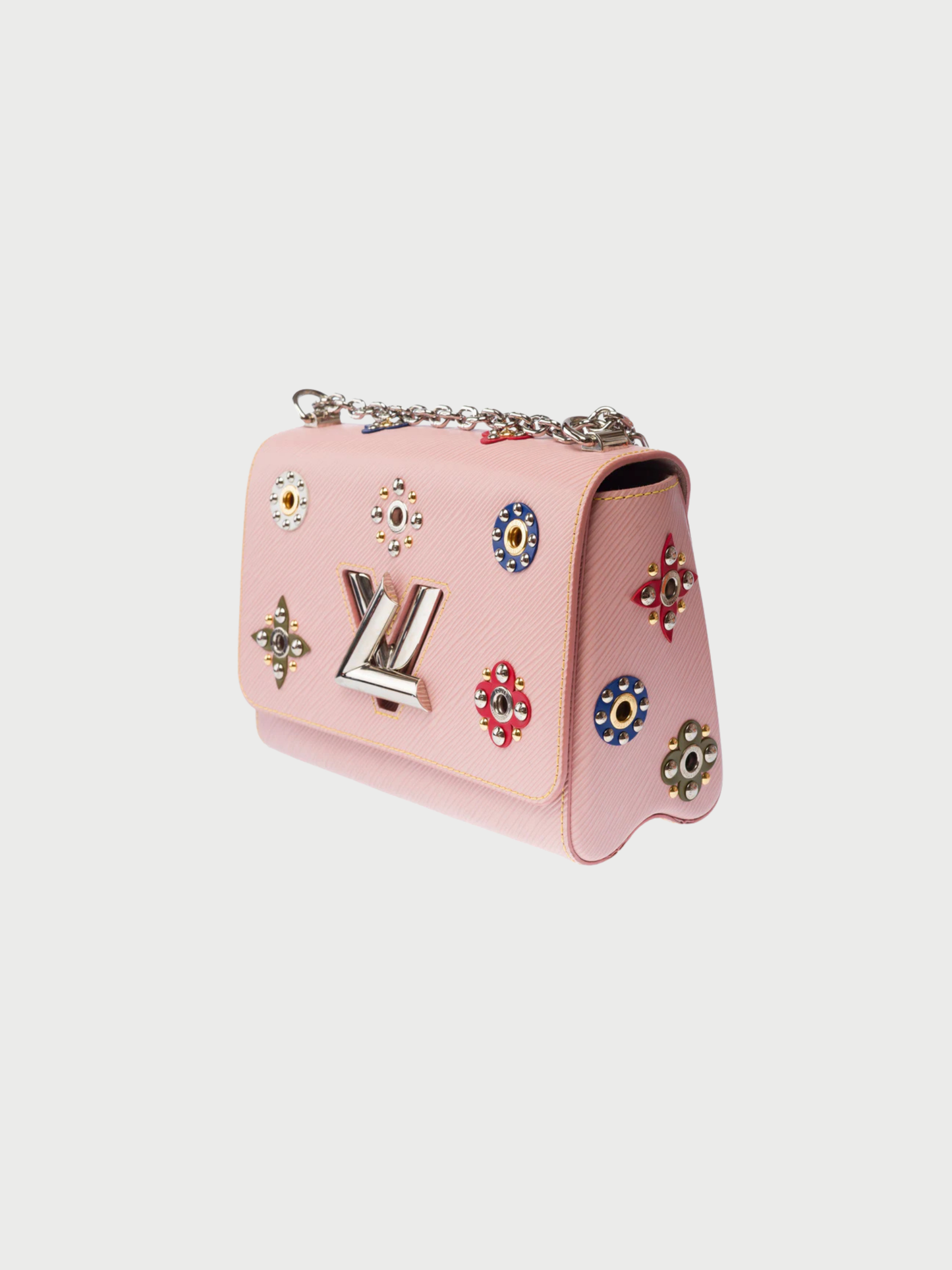 Louis Vuitton 2010s Rose Epi Leather Twist MM Shoulder Bag