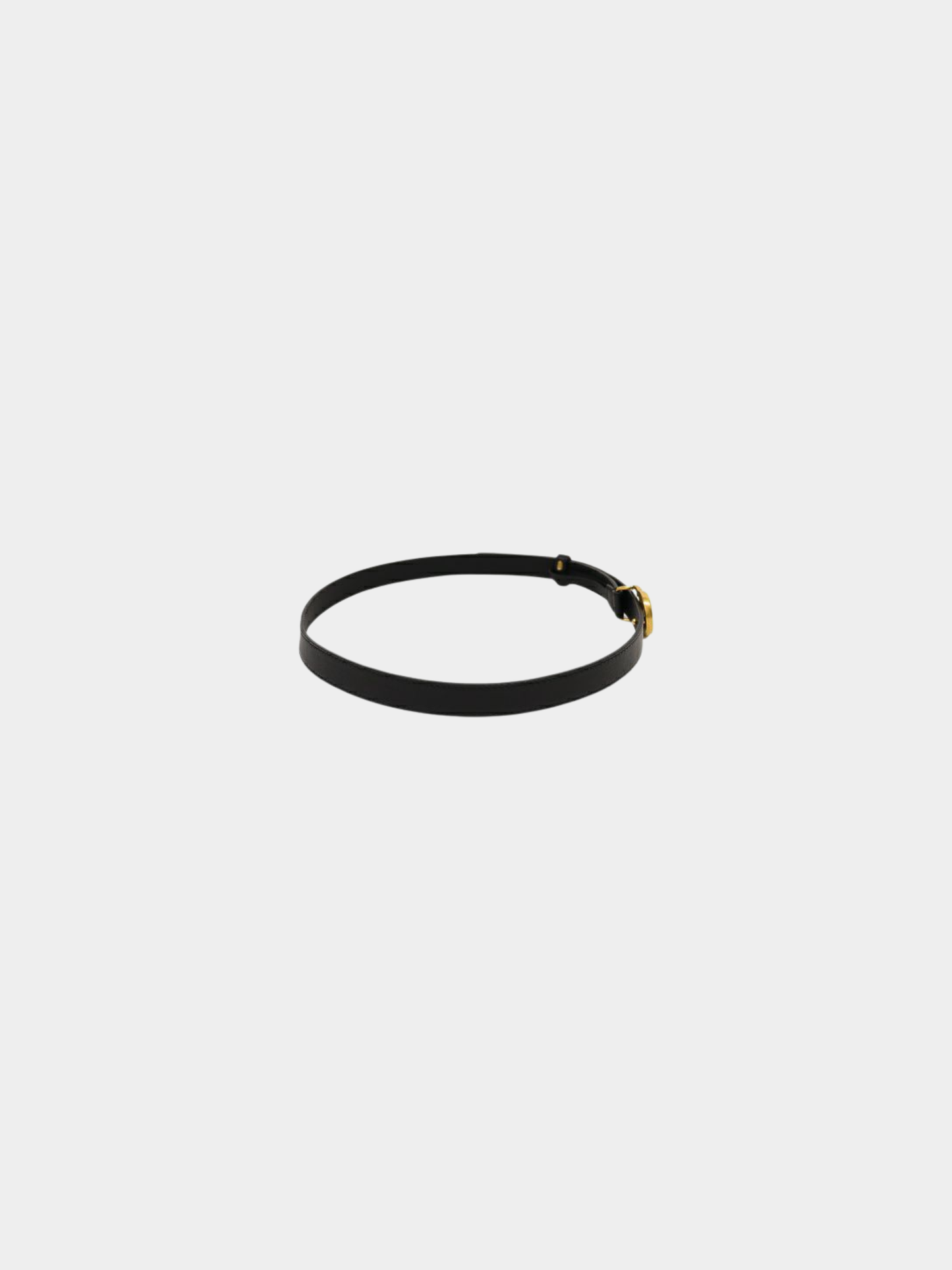 Gucci 2000s Black Leather GG Marmont Belt