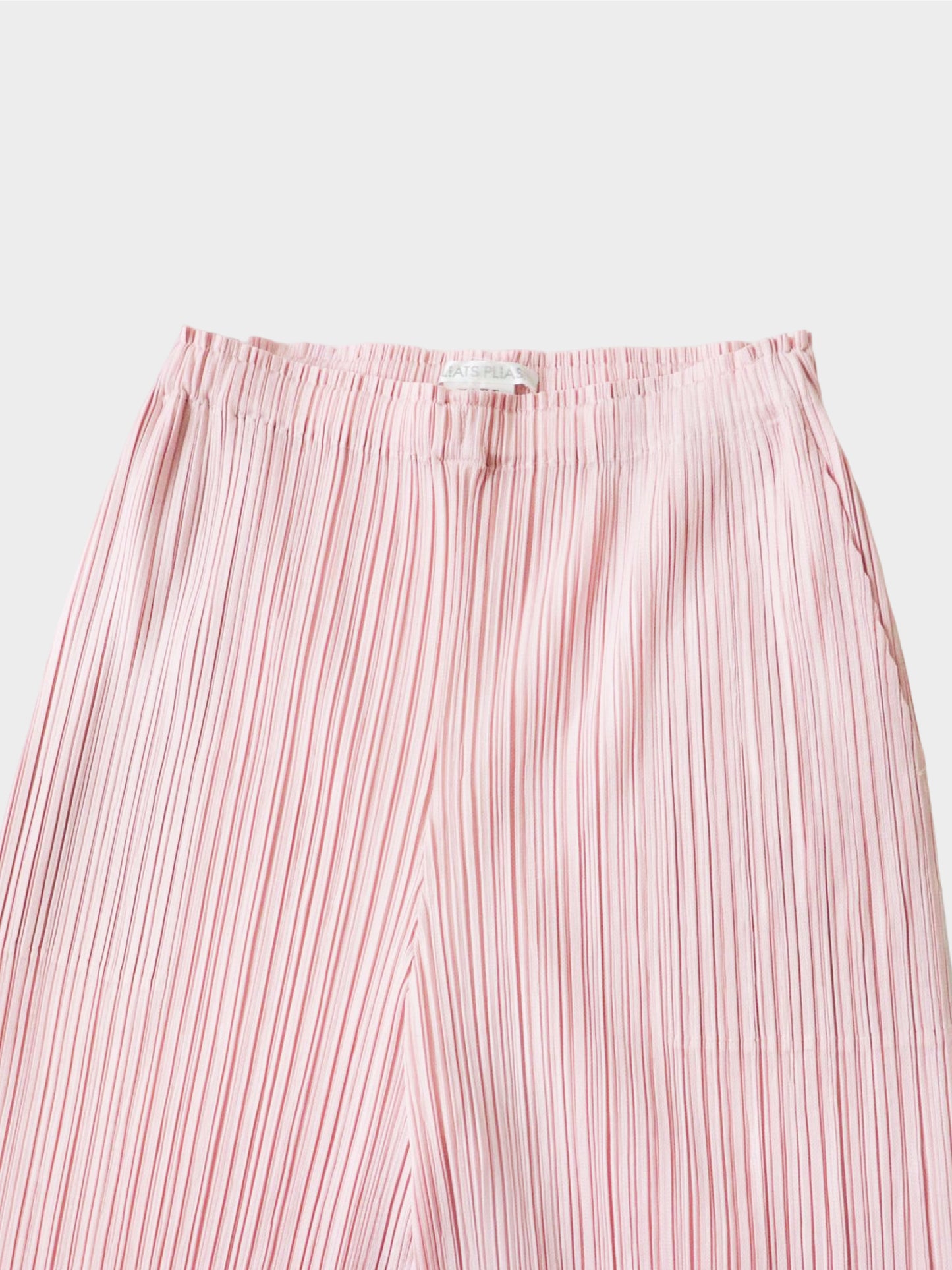 Issey Miyake Pleats Please SS 2021 Baby Pink Wide Leg Pants