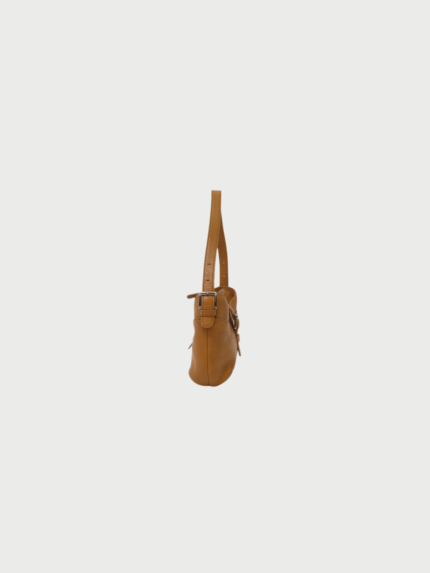 Loewe 2000s Beige Leather Logo One-Shoulder Bag