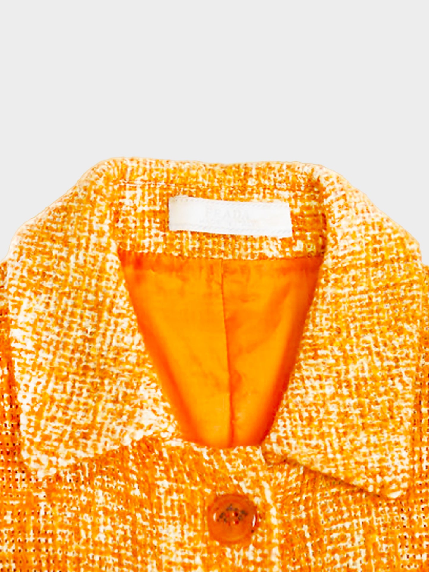 Prada SS 1996 Orange Tweed Dress