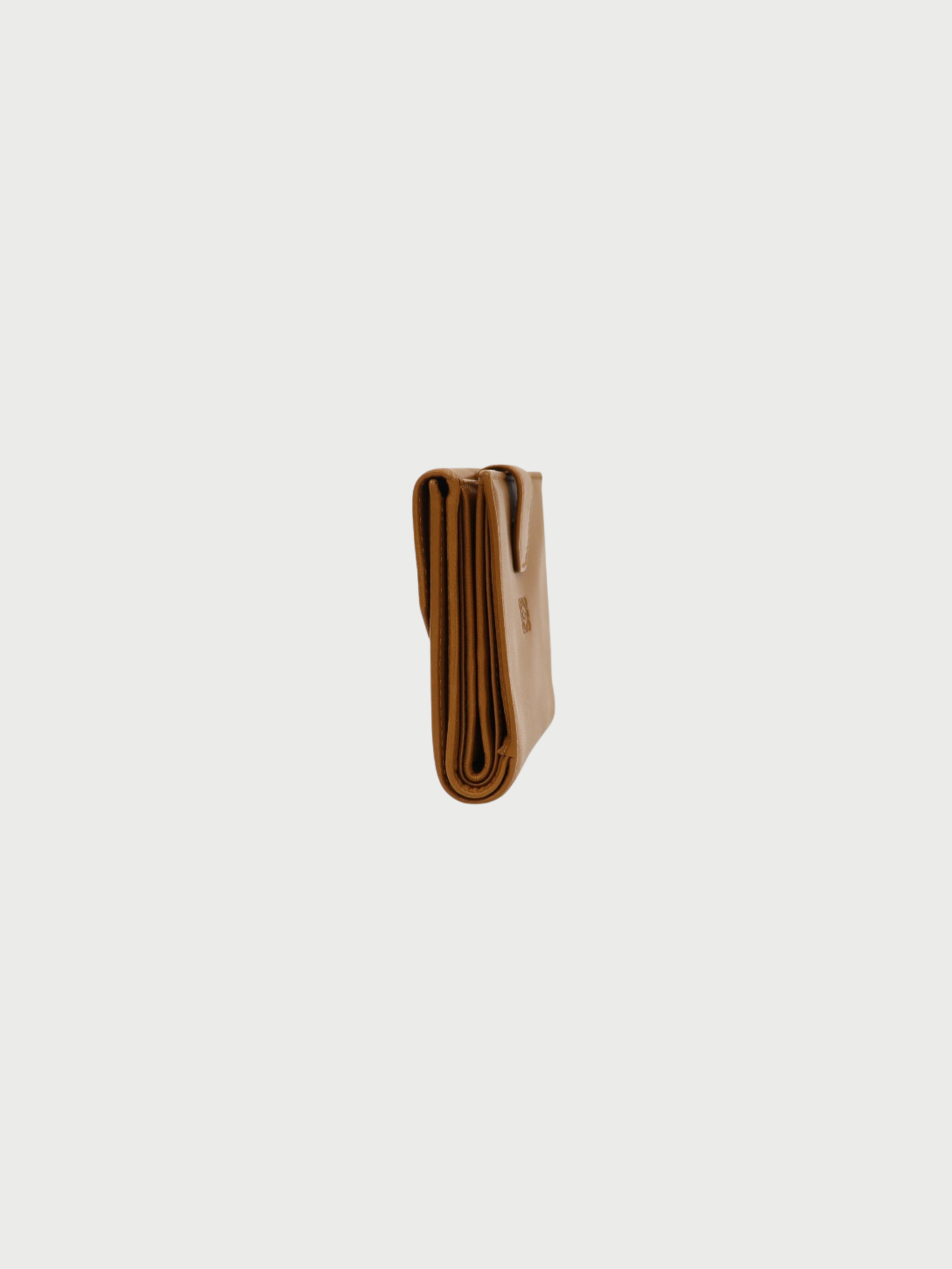Loewe 2000s Brown Nappa Leather Anagram Wallet