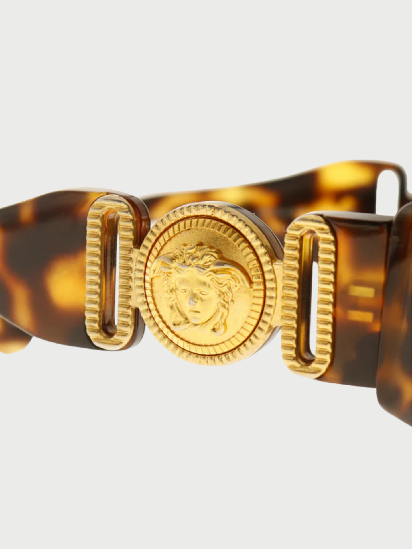 Gianni Versace 1990s Brown Medusa MOD.414/A Sunglasses
