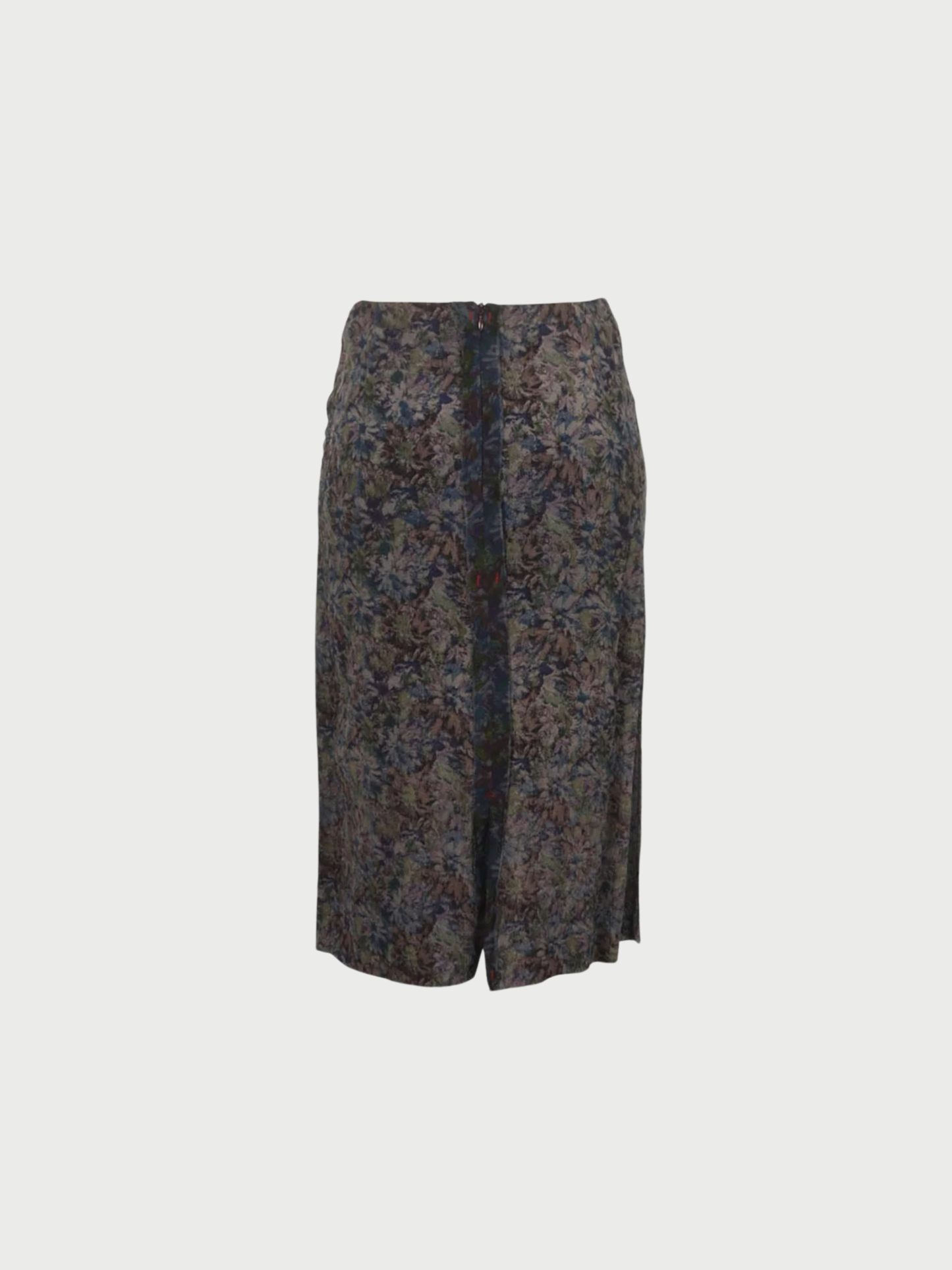 Maison Martin Margiela 2002 Gray Purple Green Viscose Skirt