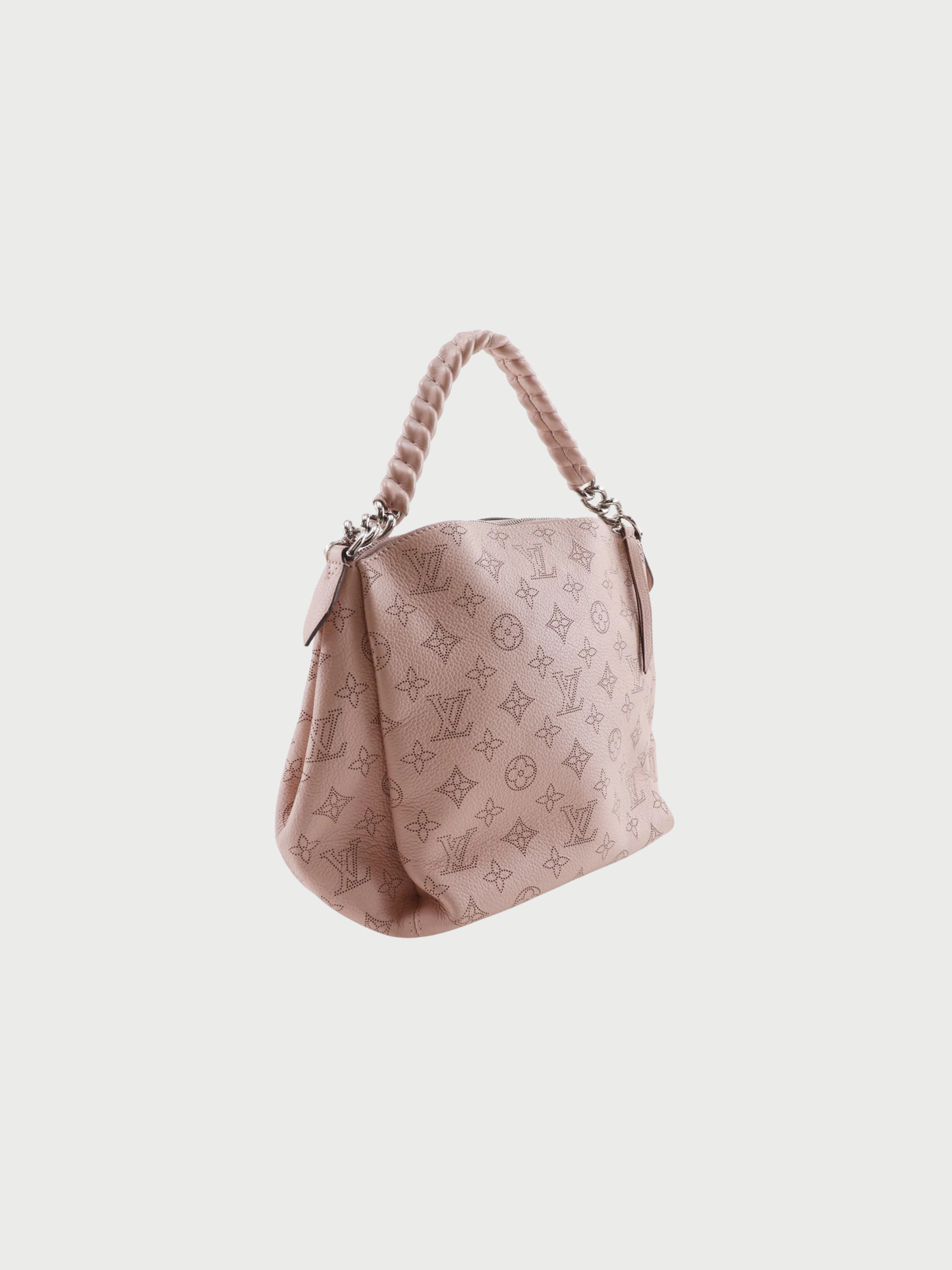 Louis Vuitton 2018 Magnolia Pink Monogram Mahina Babylon Chain BB Shoulder Bag