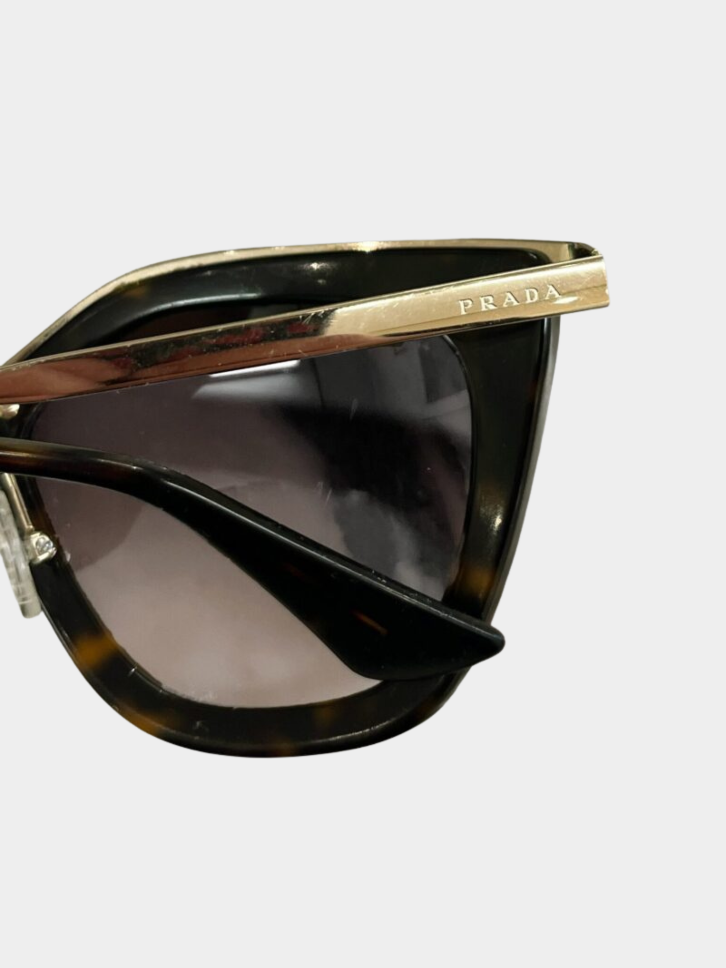 Prada 2010s Tortoiseshell Acetate SPR535 Cat Eye Sunglasses