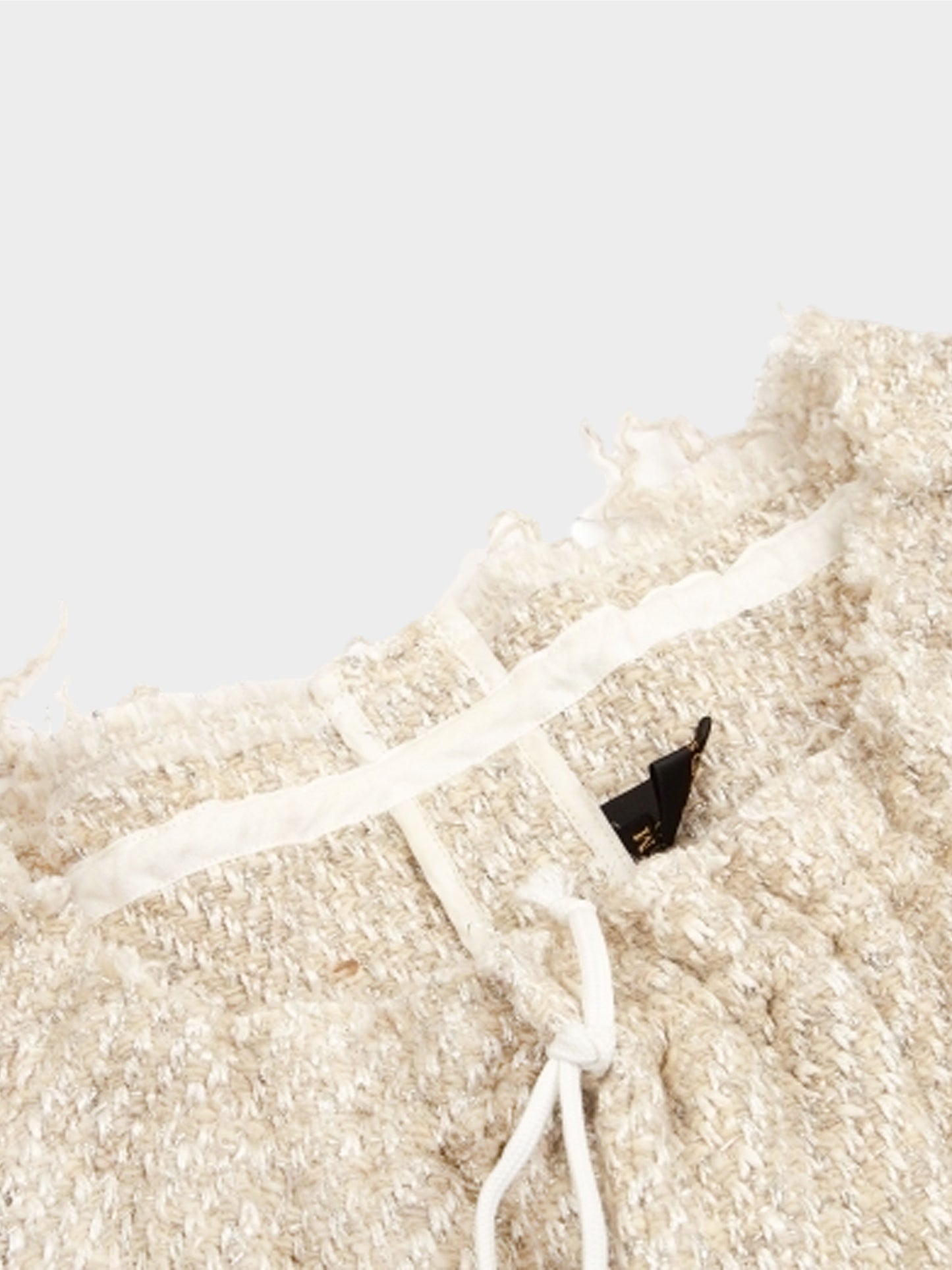 Comme des Garçons FW 2001 Beige Wool and Silk Tweed Blazer