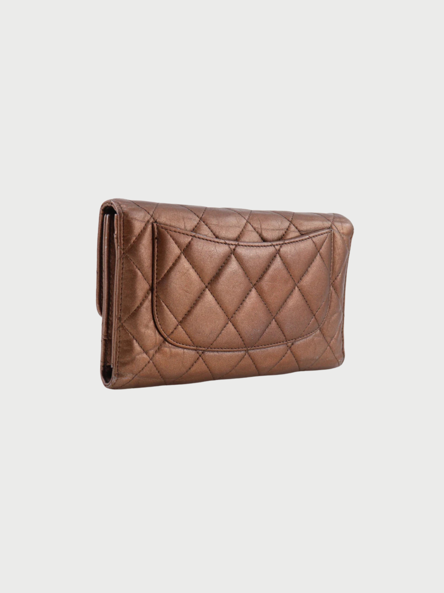 Chanel 2008 Bronze Calfskin Matelassé 2.55 Purse