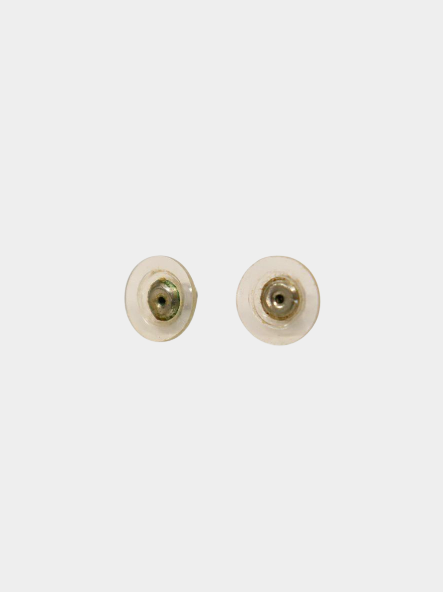 Christian Dior 2000s Silver Plated Metal Logo Earrings