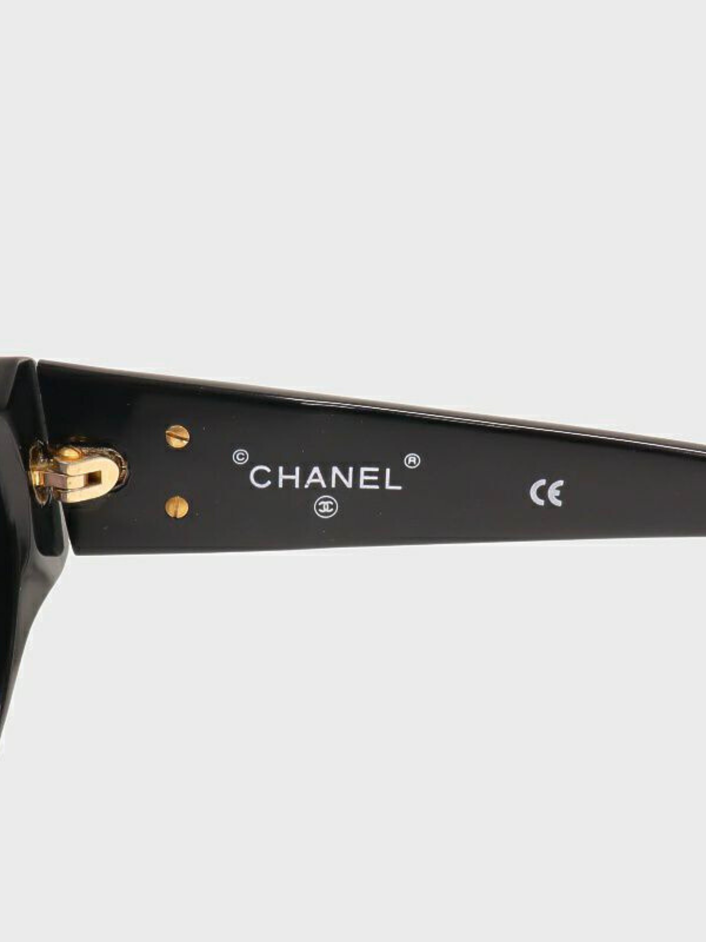 Chanel 2000s Black COCO Sunglasses
