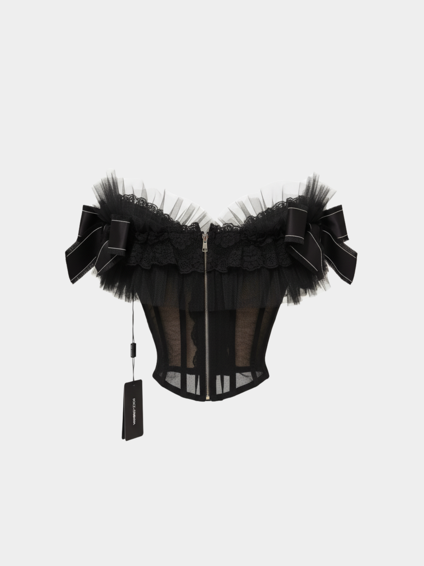 Dolce & Gabbana 2017 Black Spring Corset Top