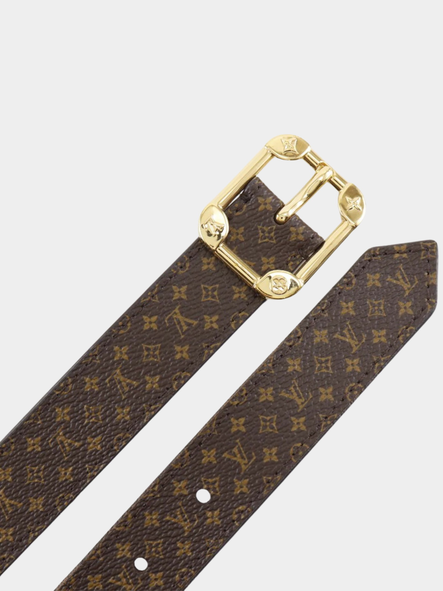 Louis Vuitton 2018 Brown Monogram Canvas Ceinture Maltier Unisex Belt