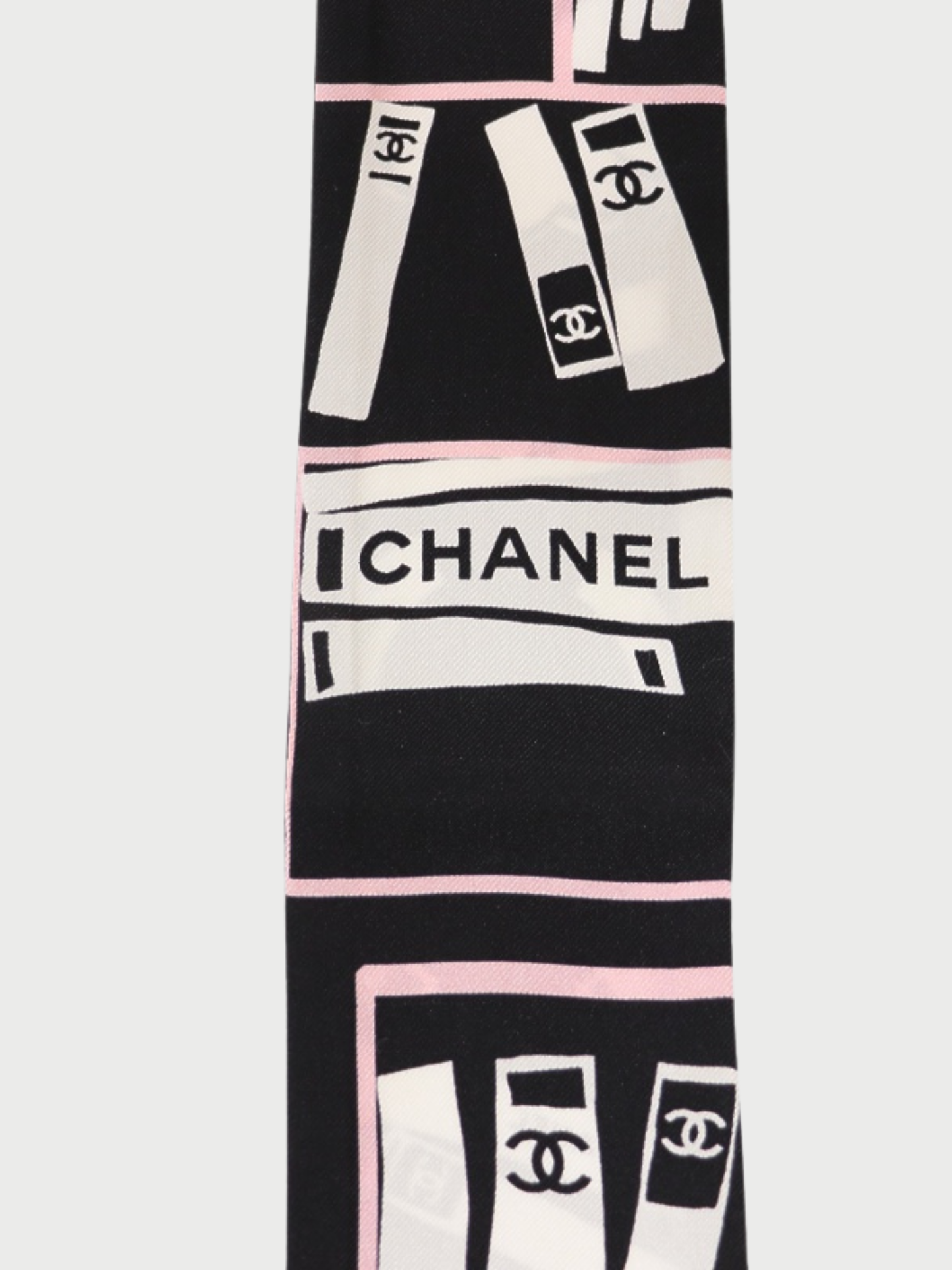 Chanel 2000s Multicolor Silk Icon Scarf