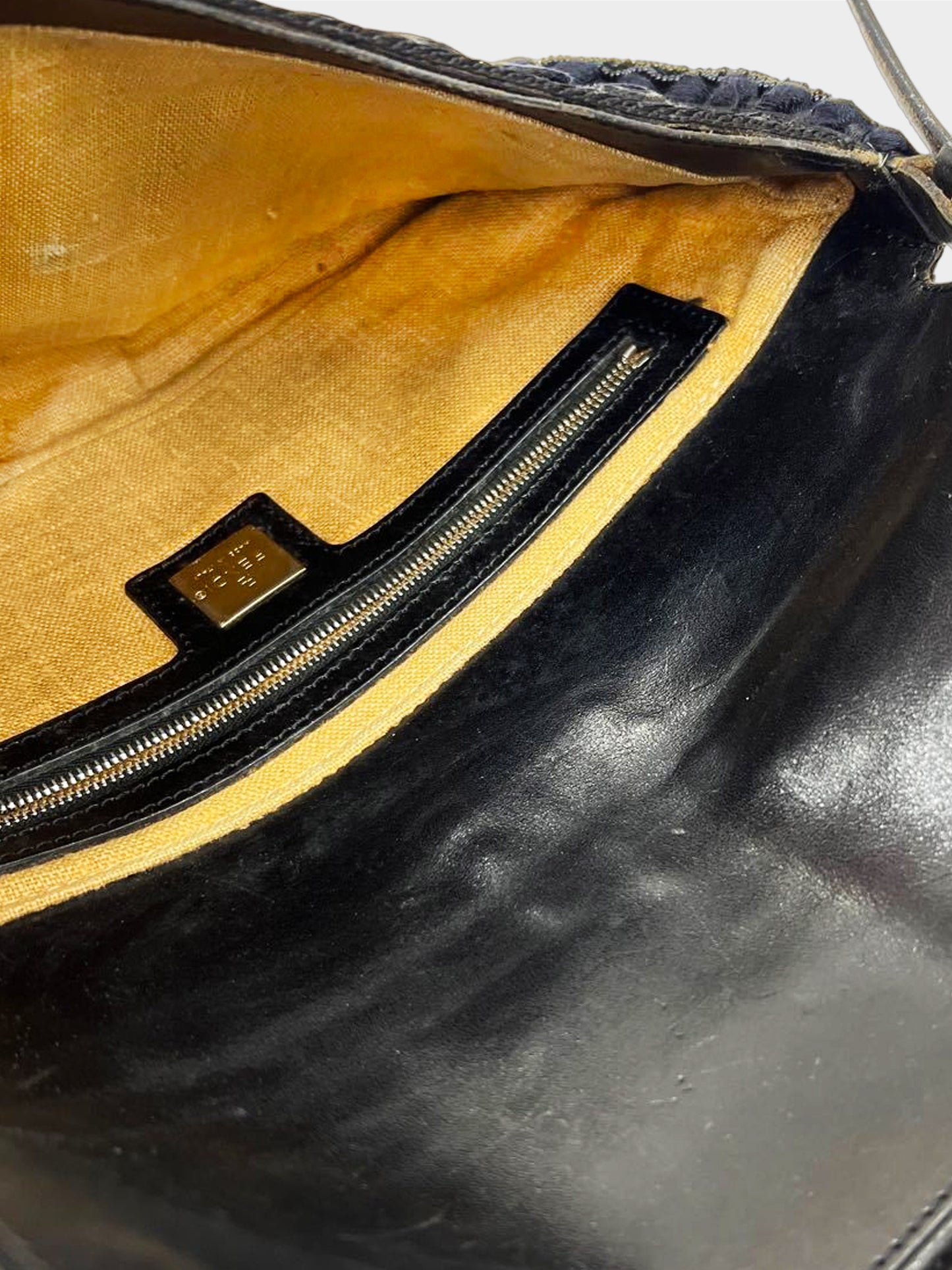 Fendi Early 2000s Limited Edition Mirror Baguette Bag