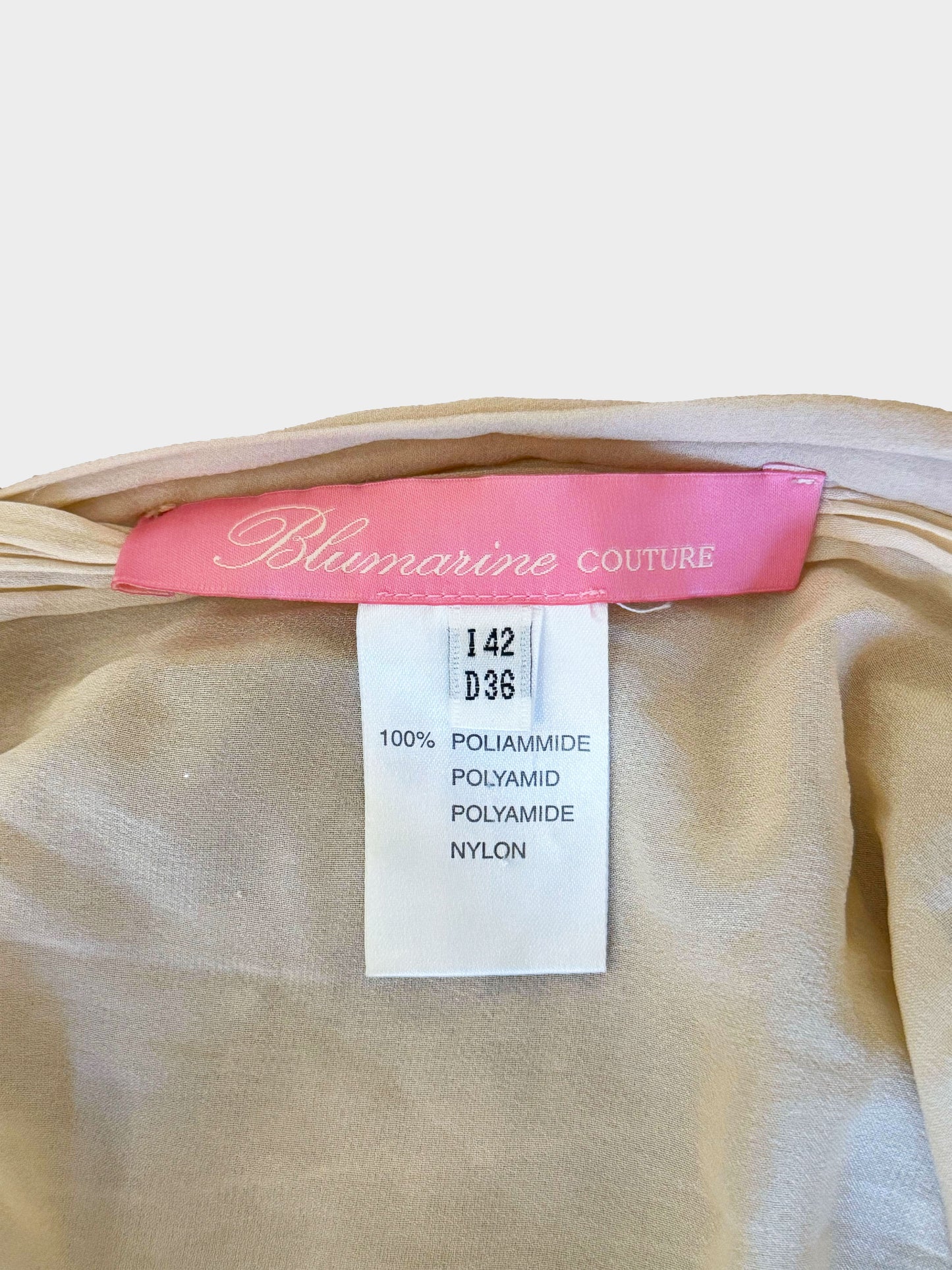 Blumarine 2000s Glitter Sequins Mesh Skirt