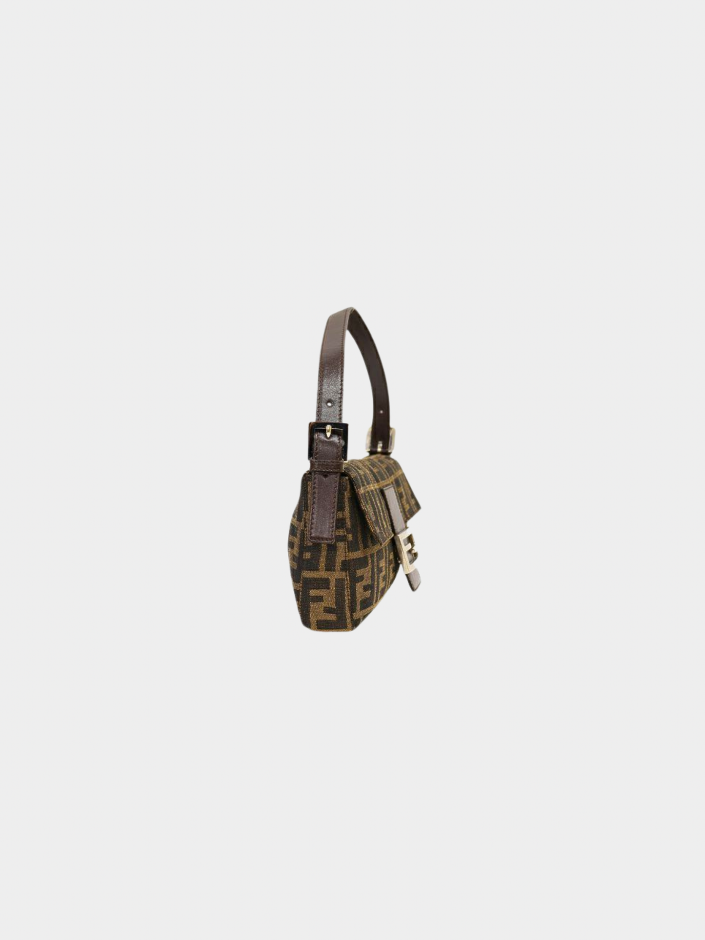 Fendi 2000s Brown Zucca Mamma Baguette