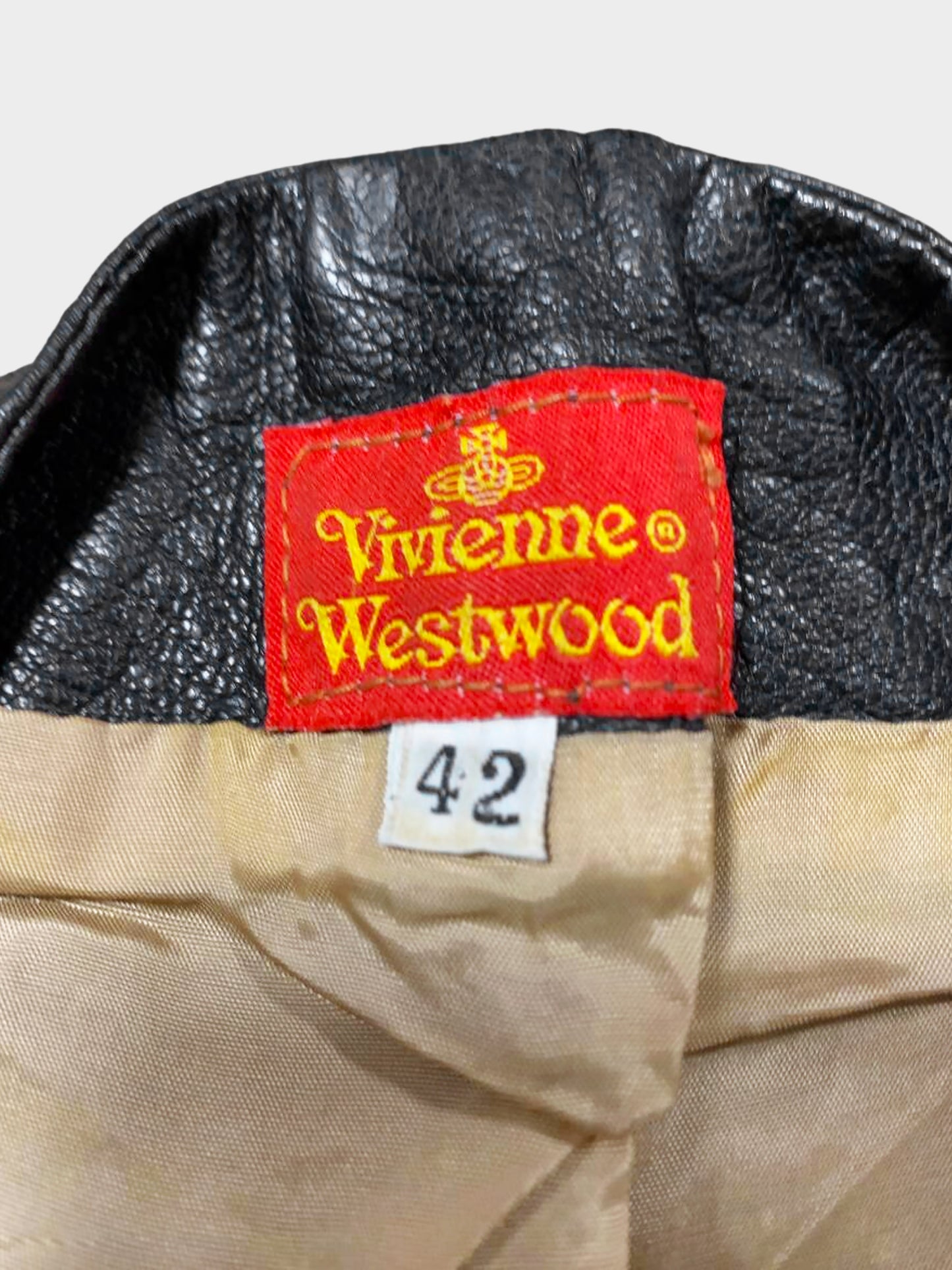 Vivienne Westwood 1990s Rare Black Button-down Leather Vest