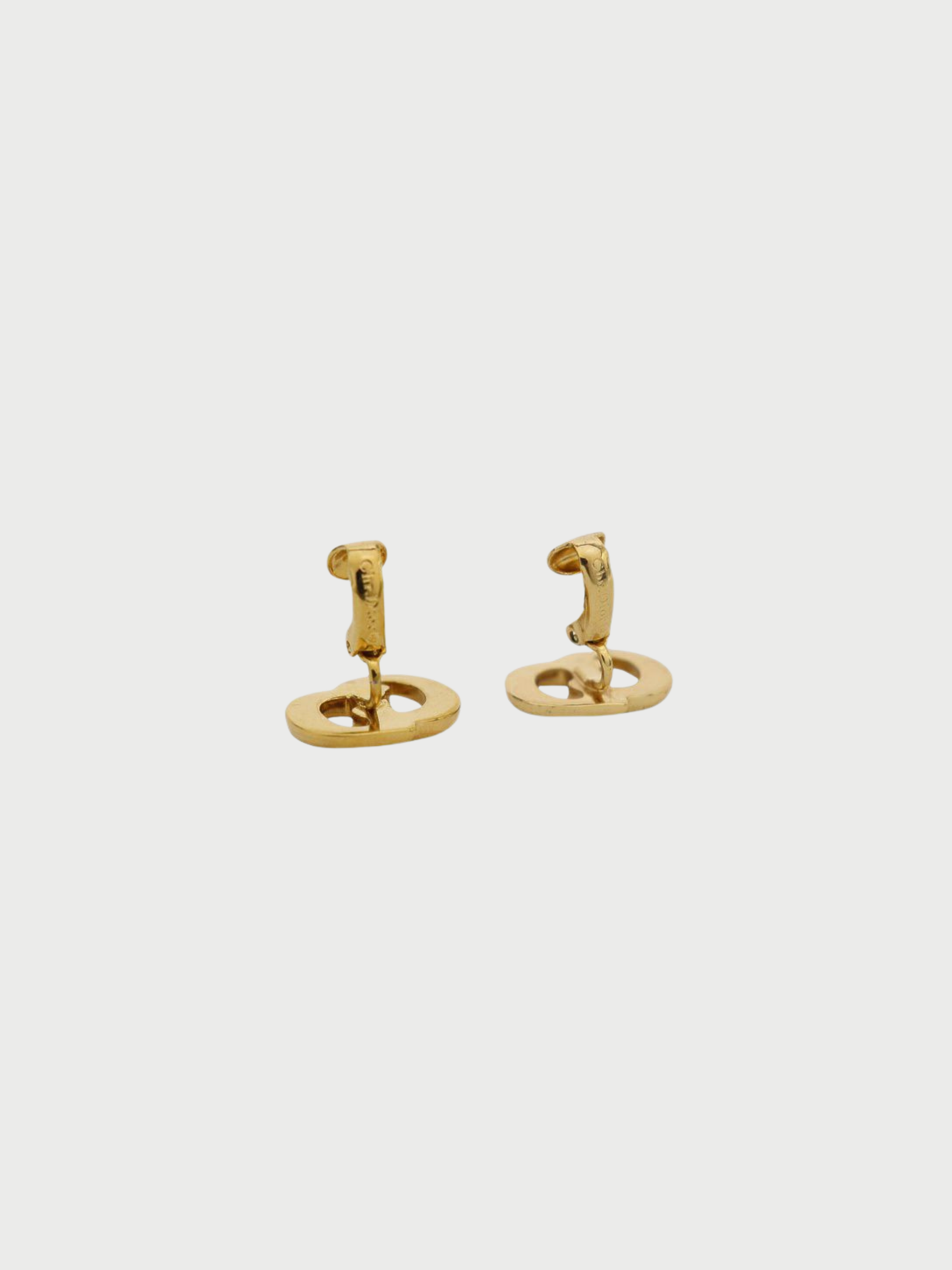 Christian Dior 2000s Gold CD Earrings