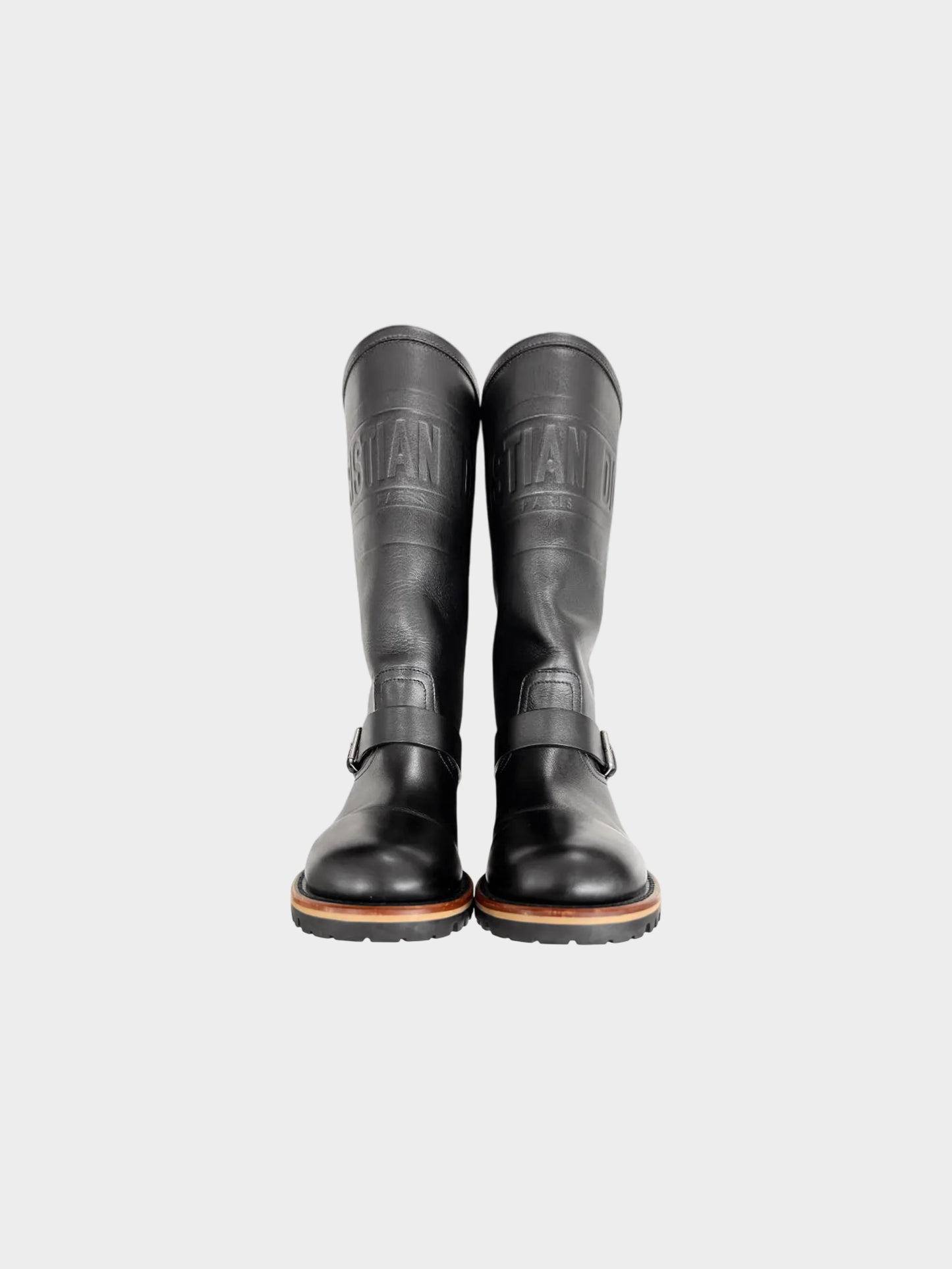 Christian Dior 2020 Black Calfskin Leather Quest Boots
