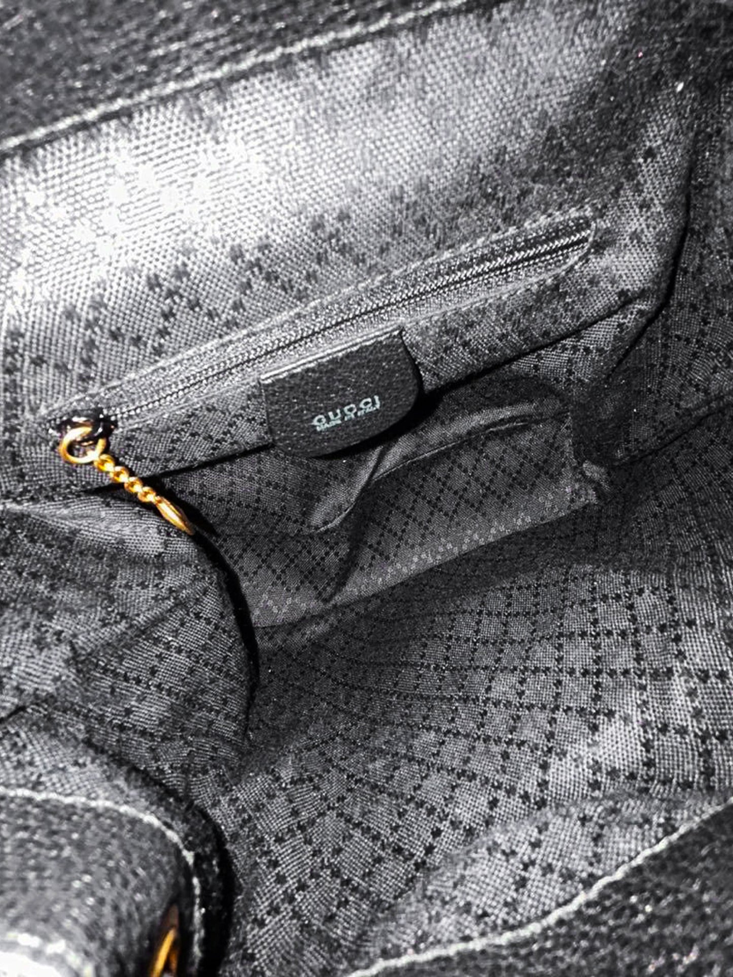 Gucci Bamboo 2000s Black Suede and Leather Backpack