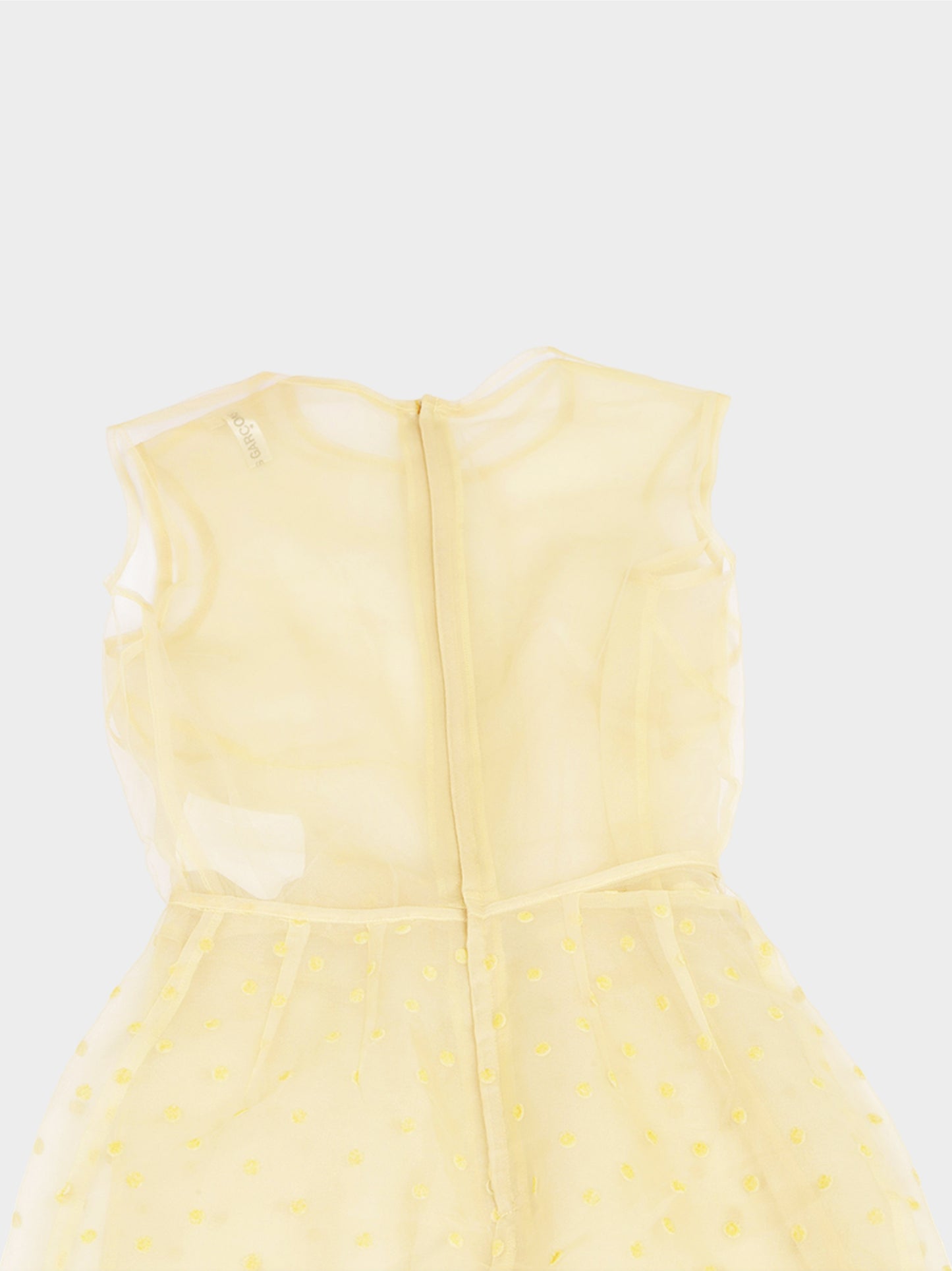 Comme des Garçons 1997 Beige Tulle Layered See-through Dress