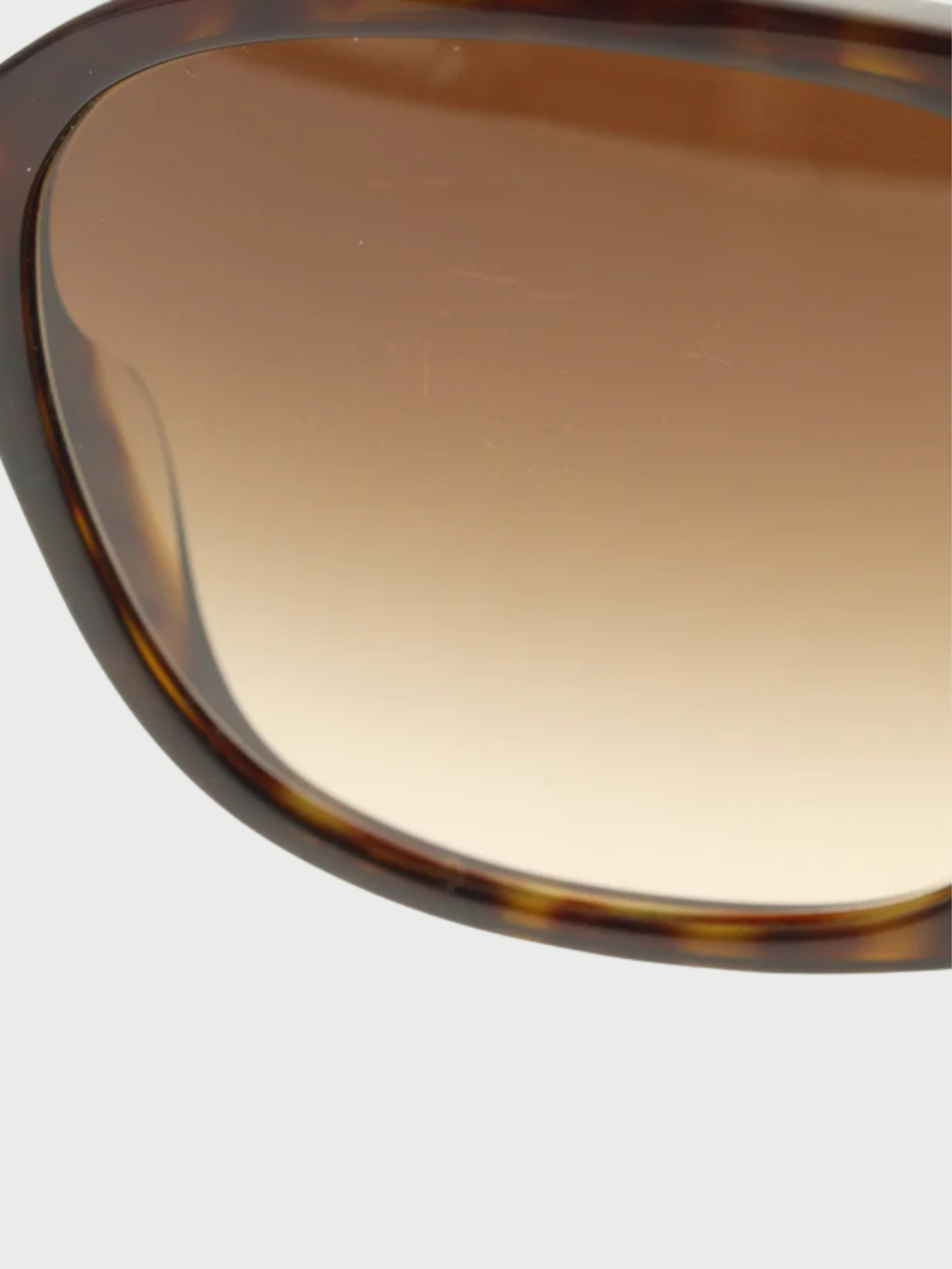 Chanel 2000s Brown Plastic Coco Mark Turn Lock Motif Sunglasses