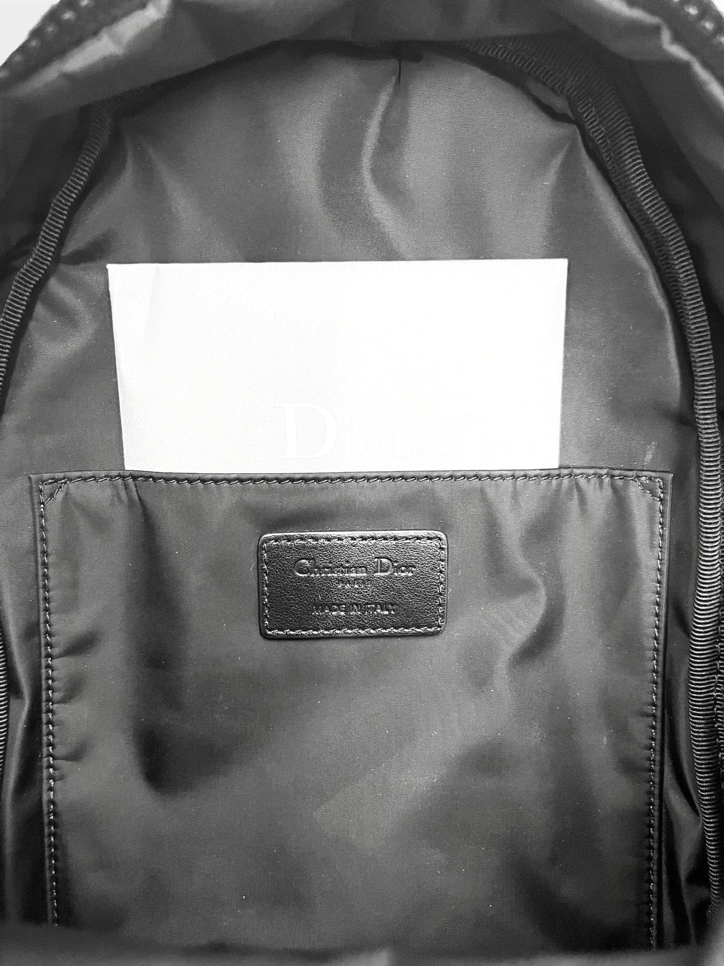 Christian Dior 2020s Navy Toile De Jouy Small Backpack