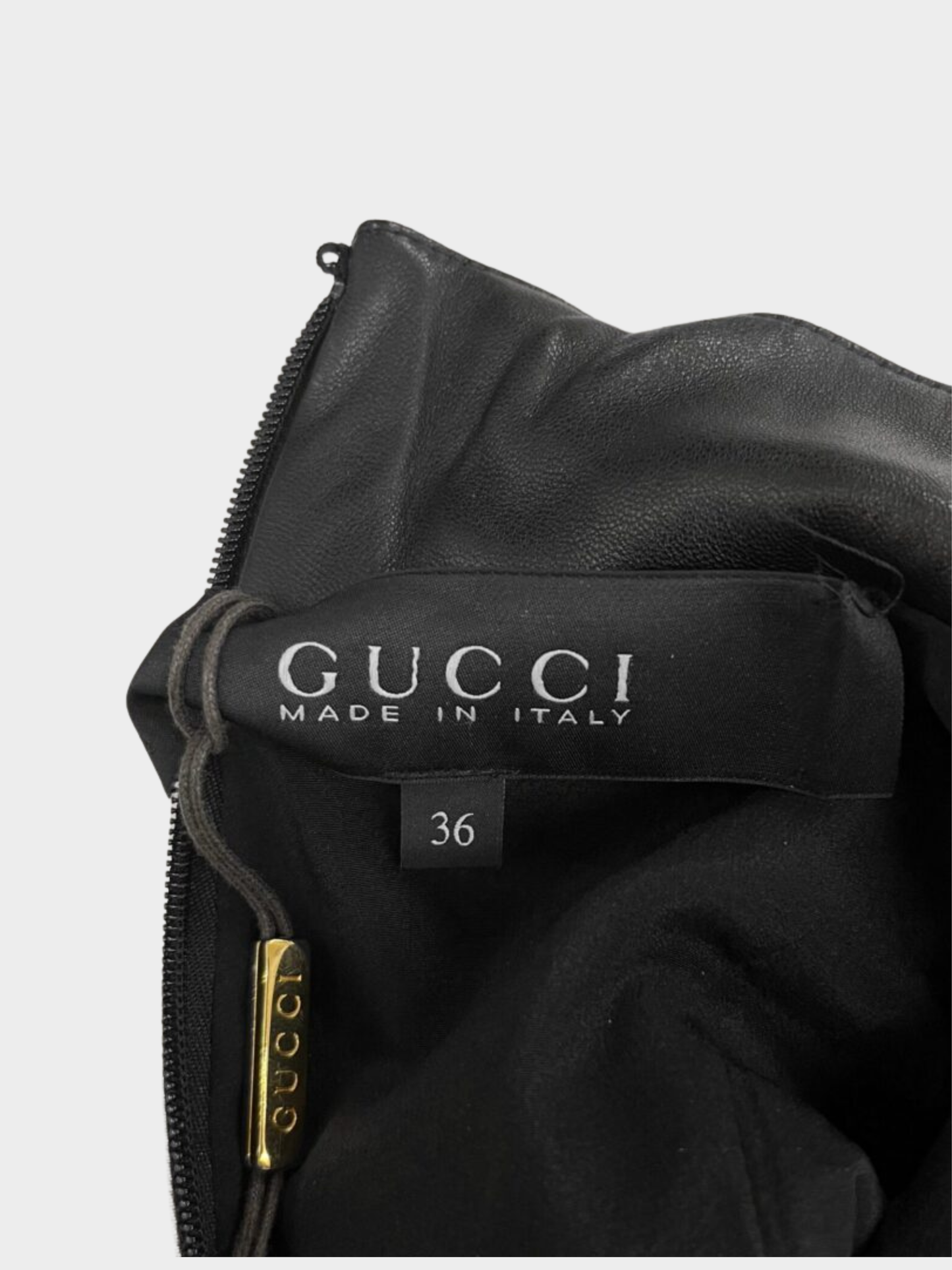 Gucci 2020s Leopard Silk Leather Trim Mini Dress
