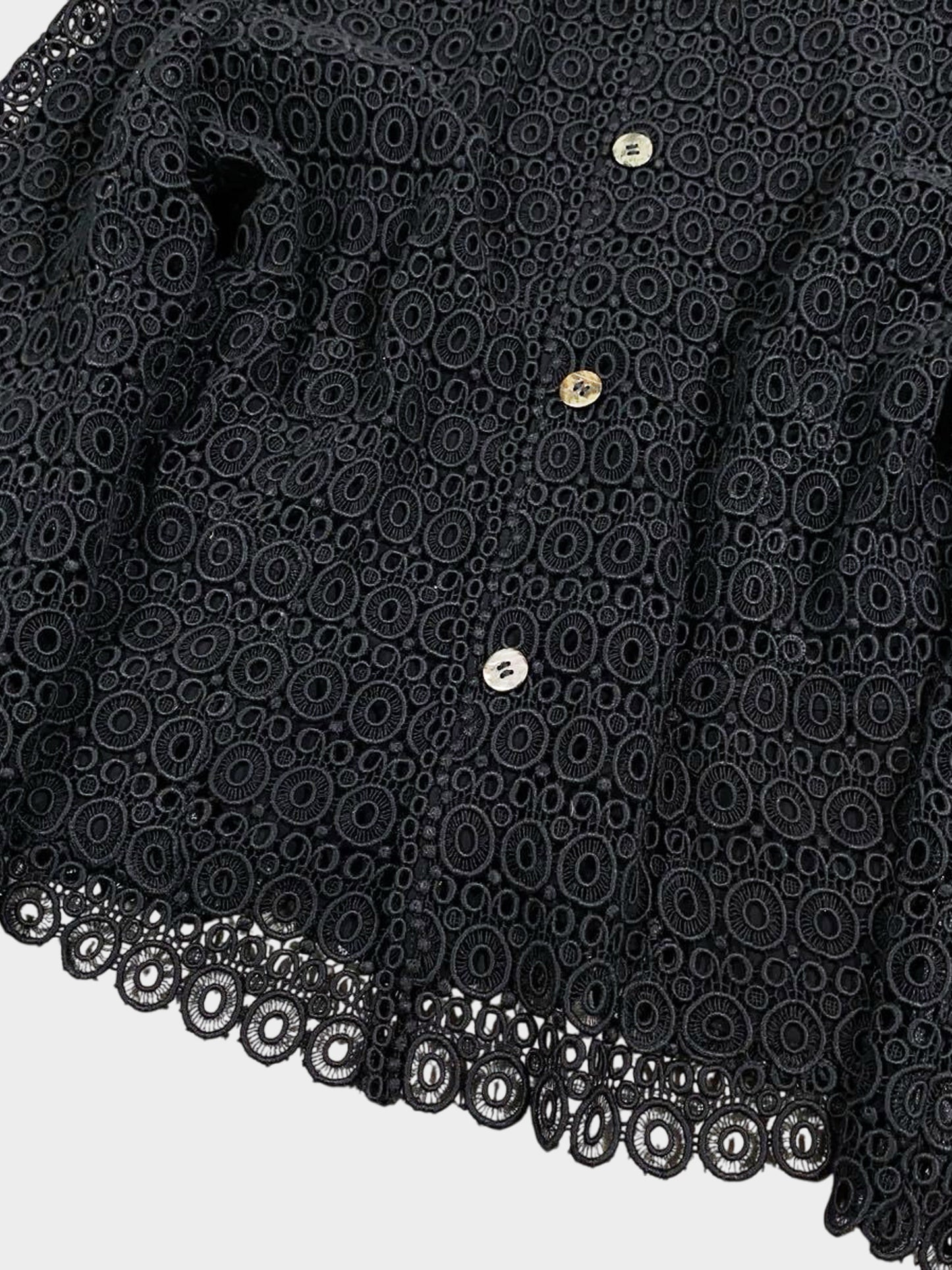 Comme des Garçons 1990s Rare Archival Black Lace Jacket