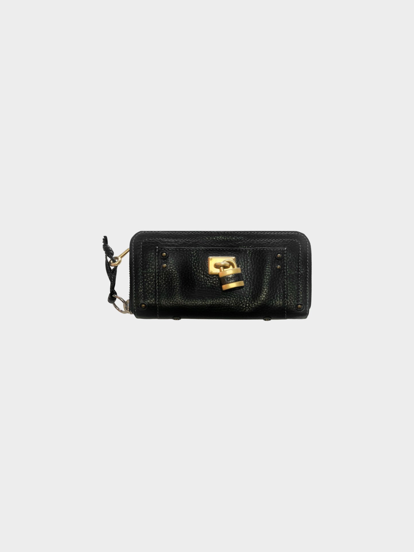 Chloe 2000s Black Leather Paddington Wallet