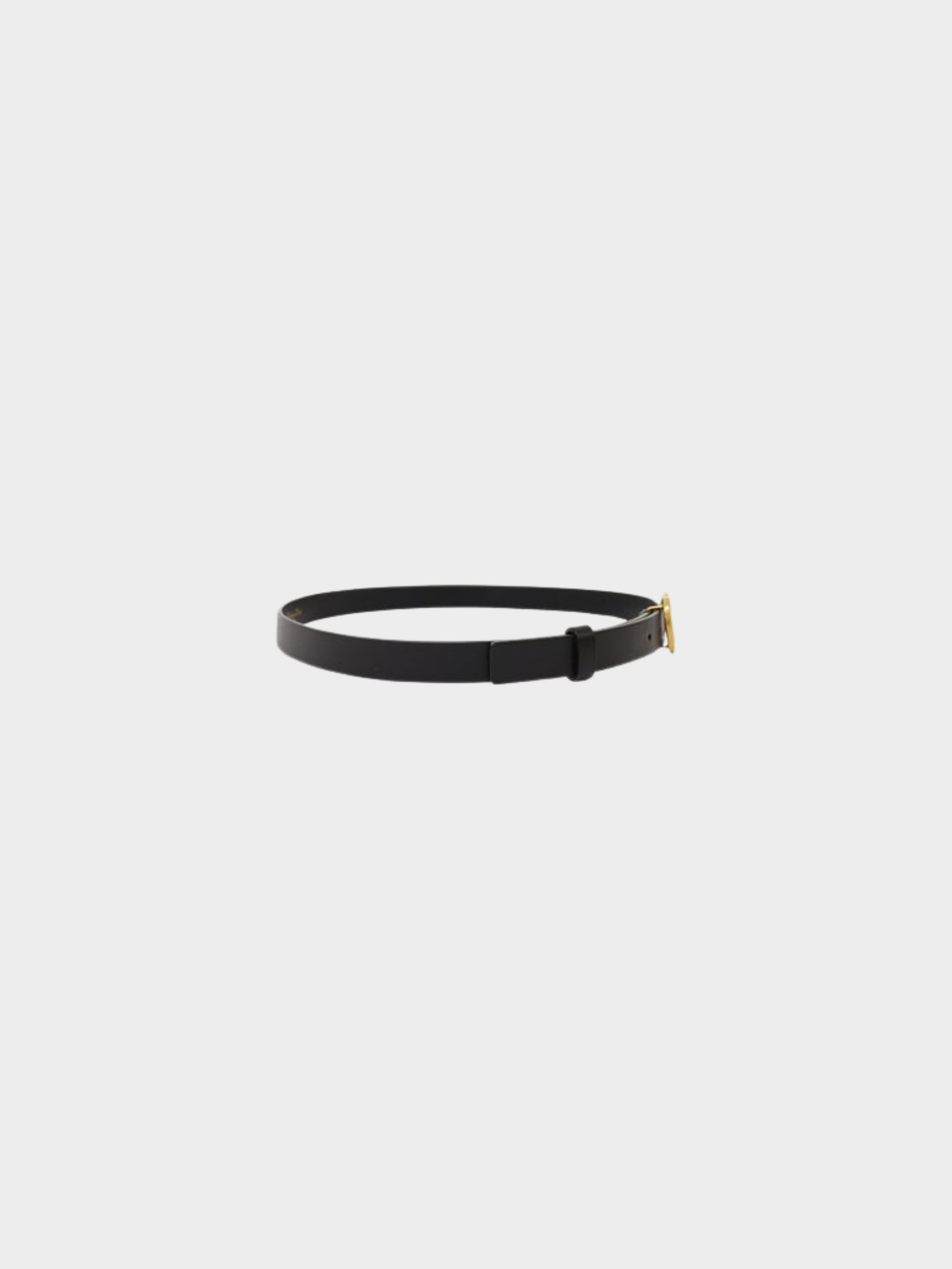 Christian Dior 2020s Black Calfskin CD Belt