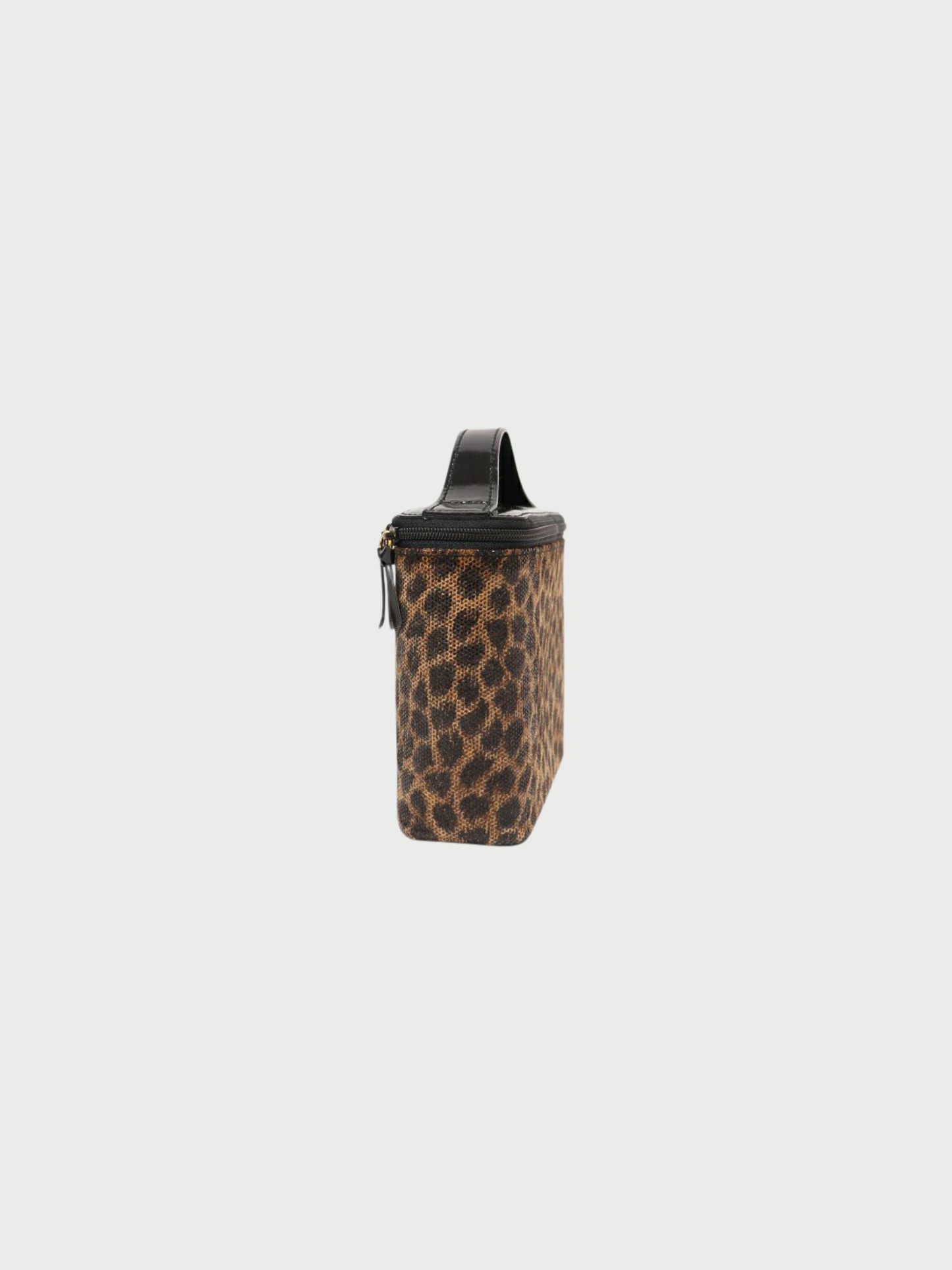 Loewe 2000s Brown Black Leopard Vanity Bag