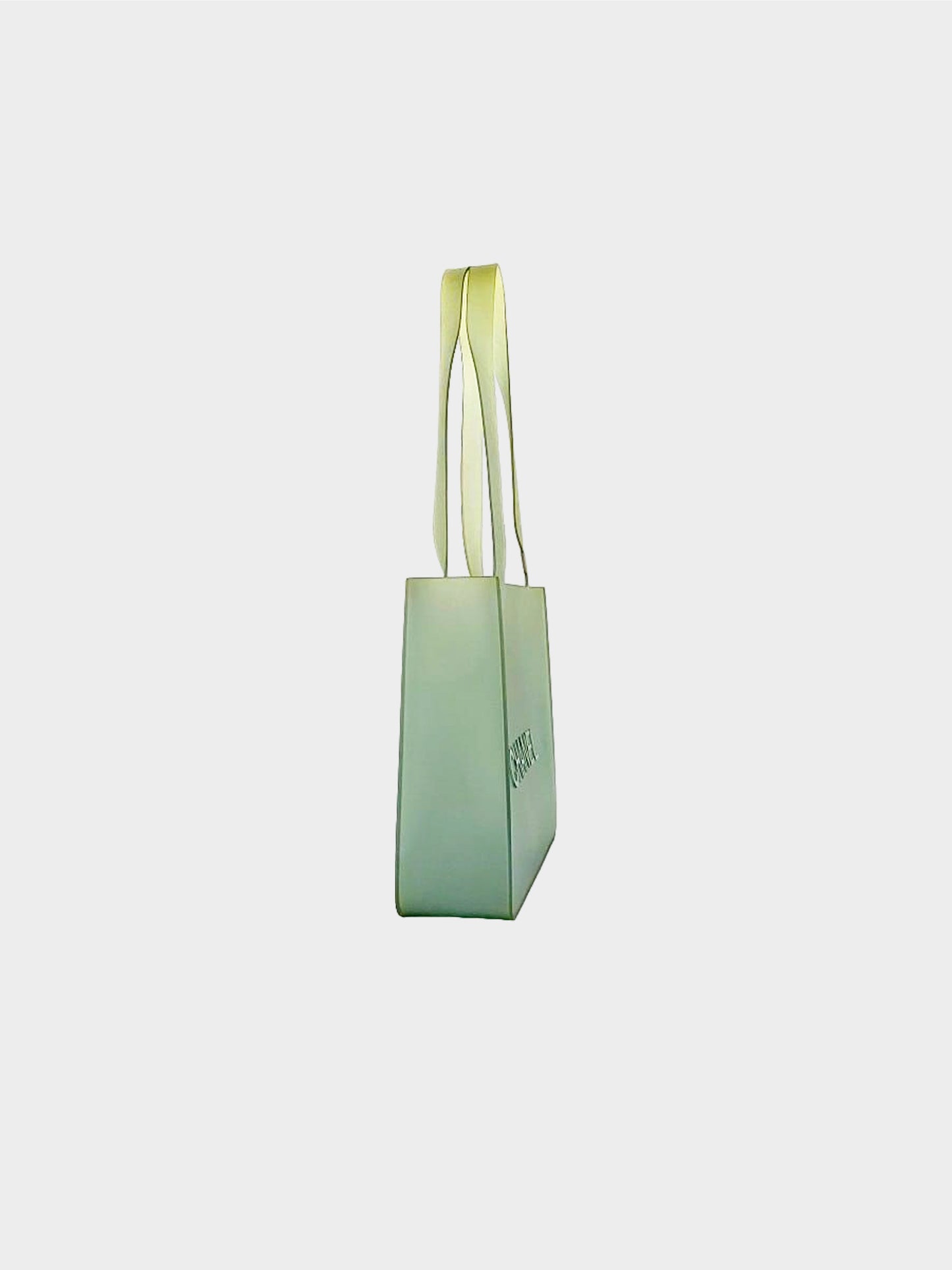 Chanel 2000s Green Jelly Rubber Tote