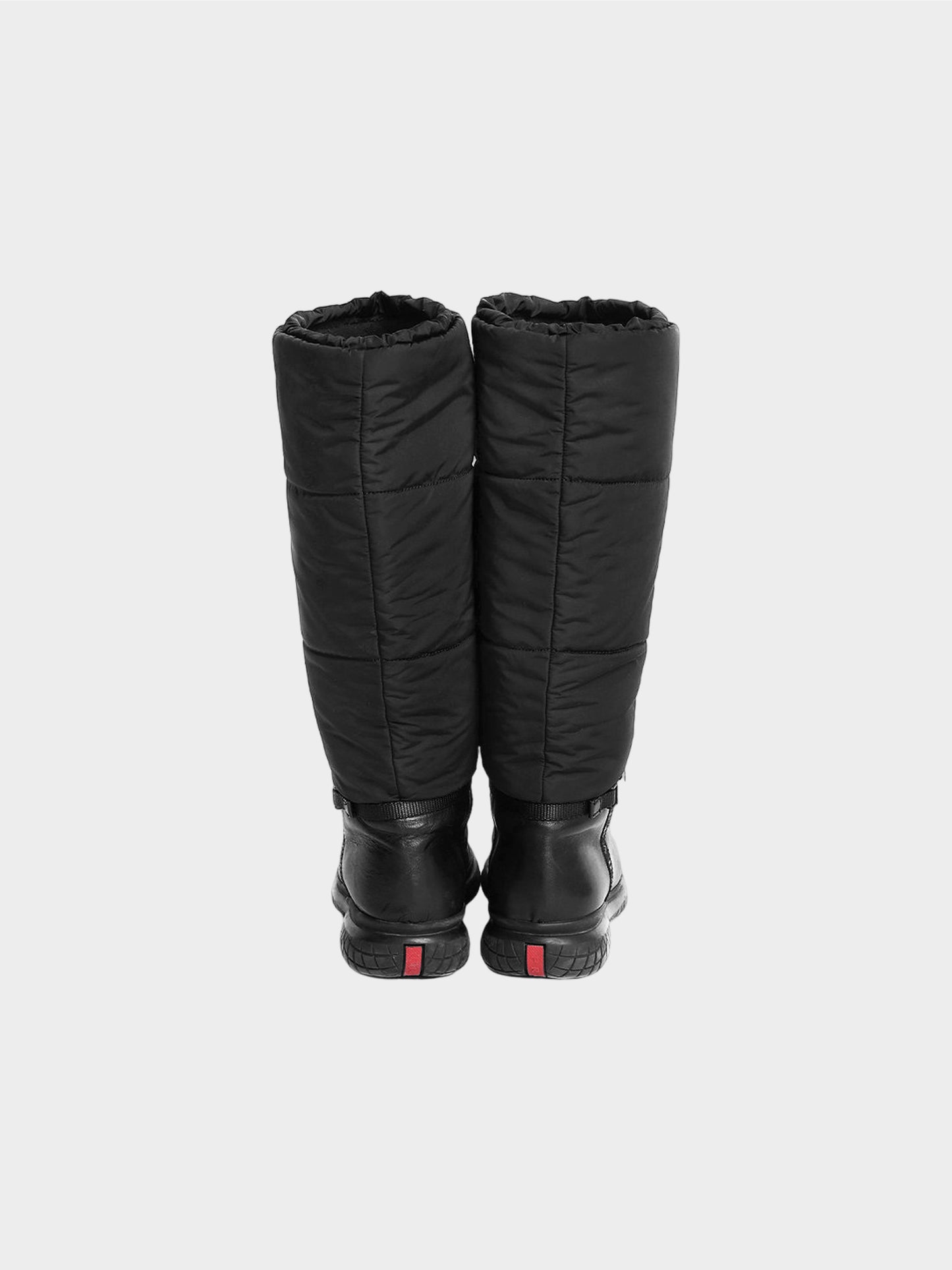 Prada FW 1999 Black Padded High Boots