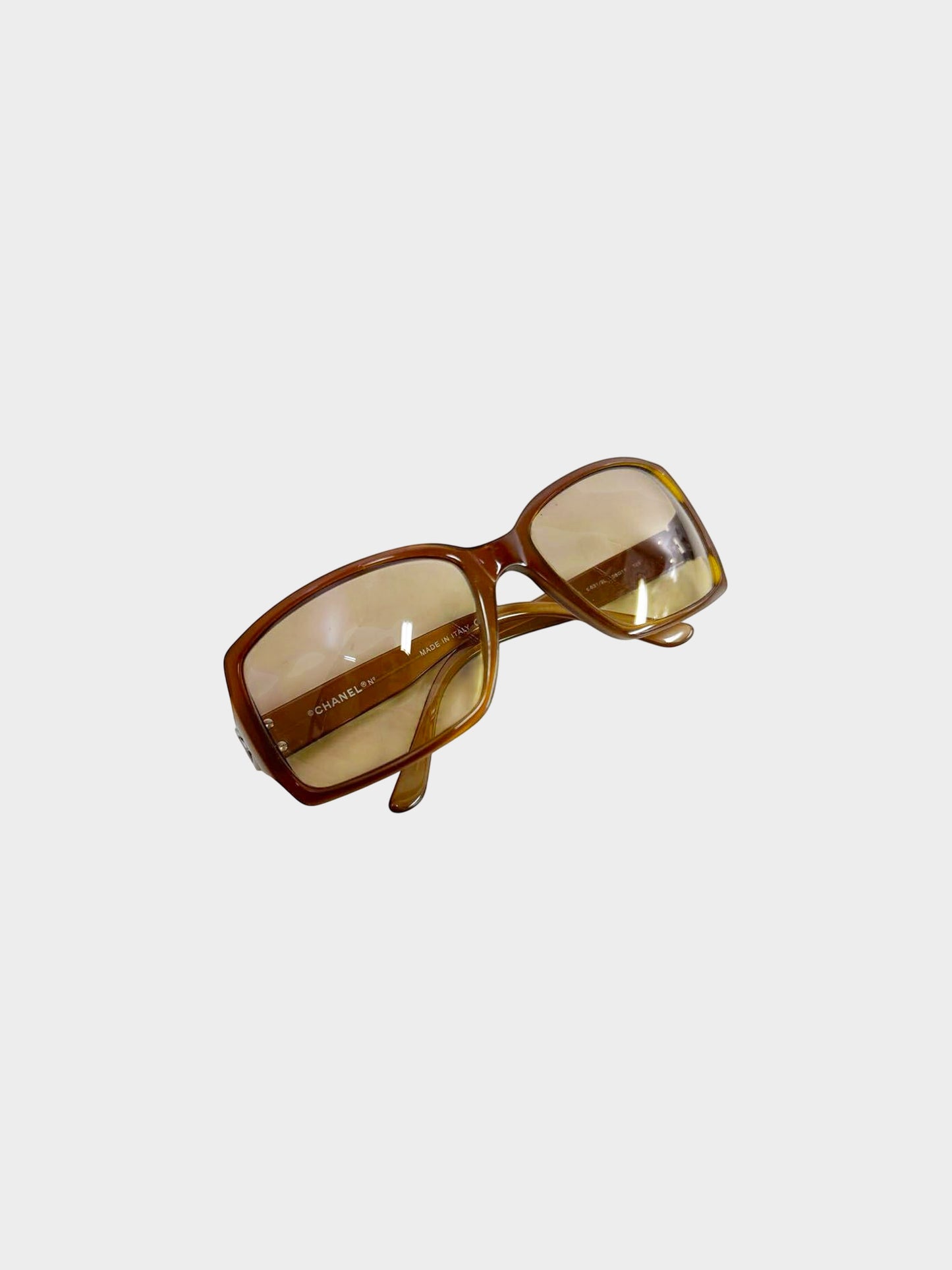 Chanel 2000s Brown CC 5030 Sunglasses
