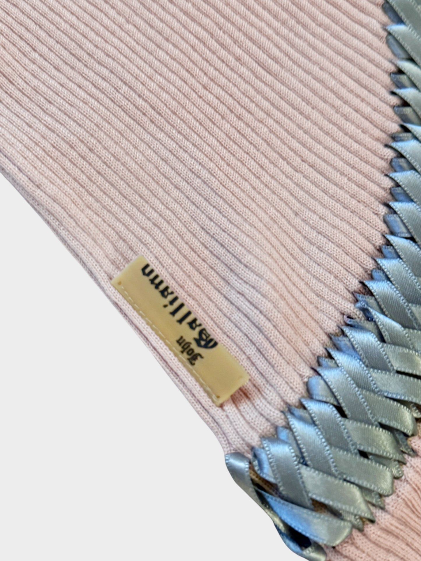 John Galliano 2000s Rare Ribbon Embellished Knitted Sweater
