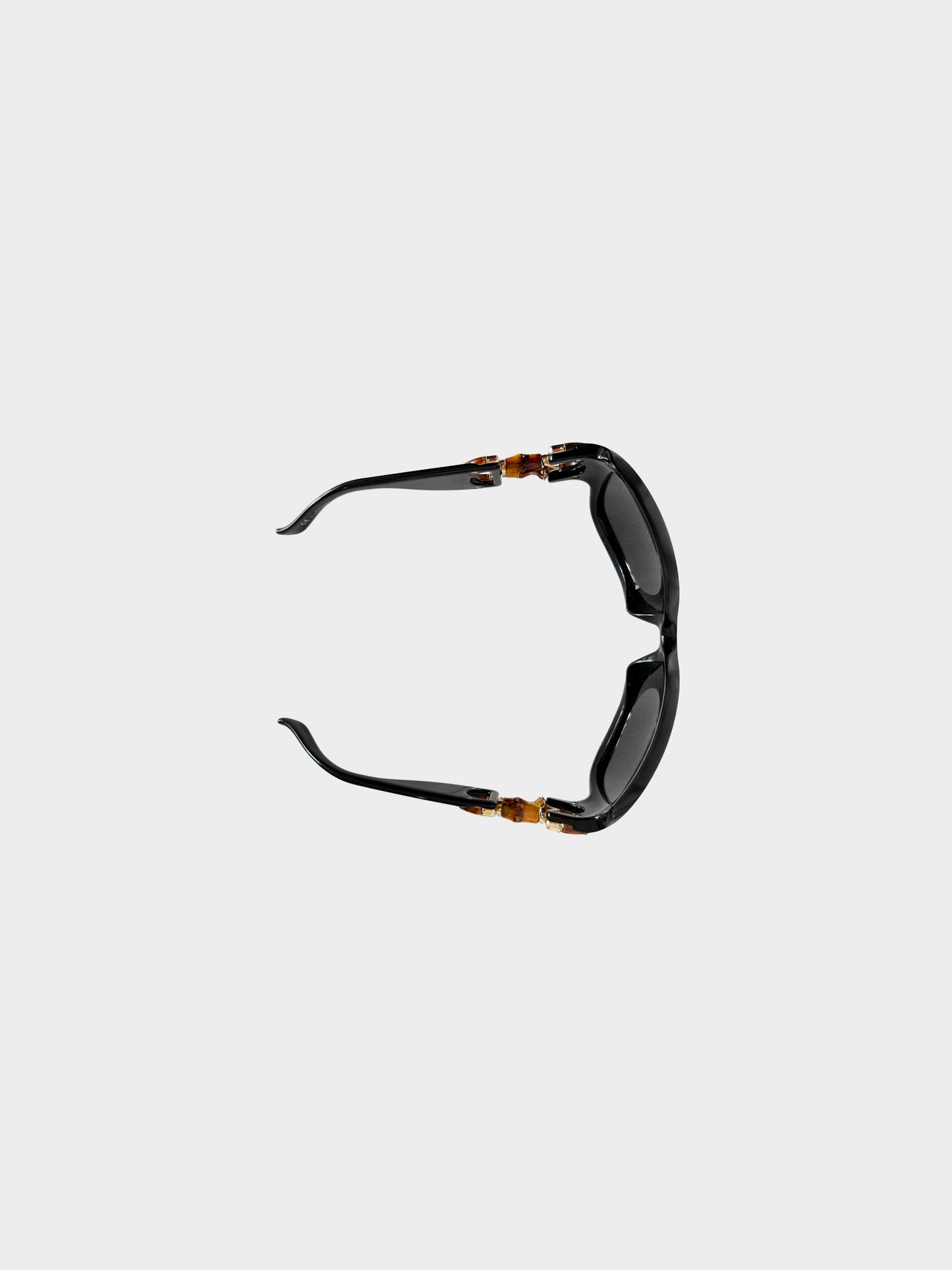 Gucci 2000s Black GG 2969/S Bamboo Horsebit Sunglasses