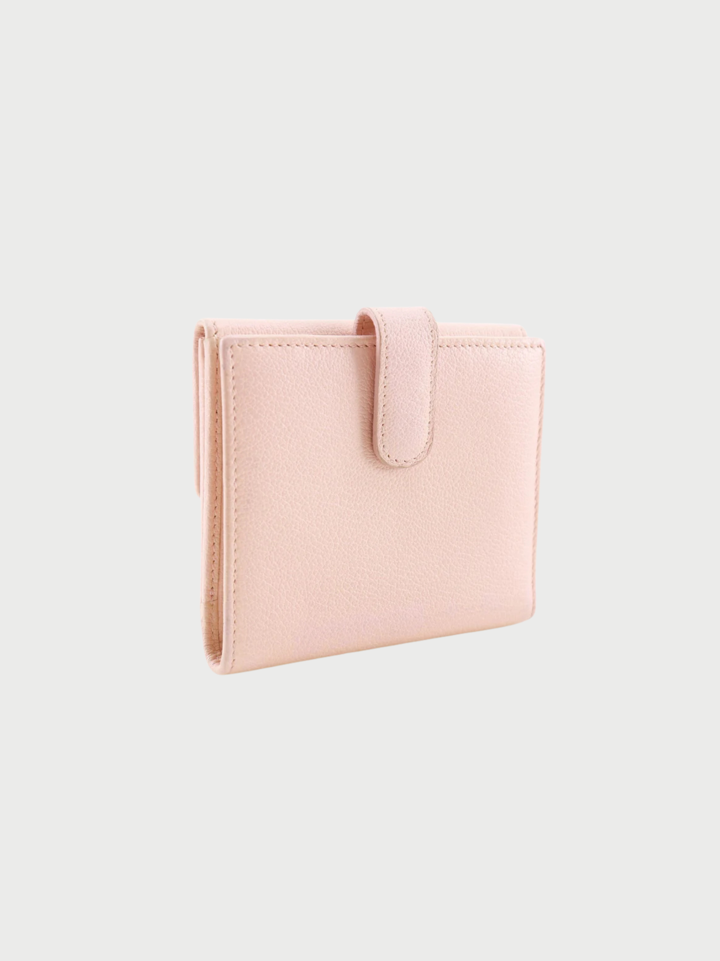 Chanel 2010s Raspberry Pink Leather Camellia Bi-Fold Wallet